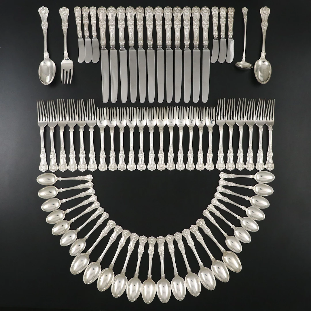 Tiffany & Co. "English King" Sterling Silver Flatware