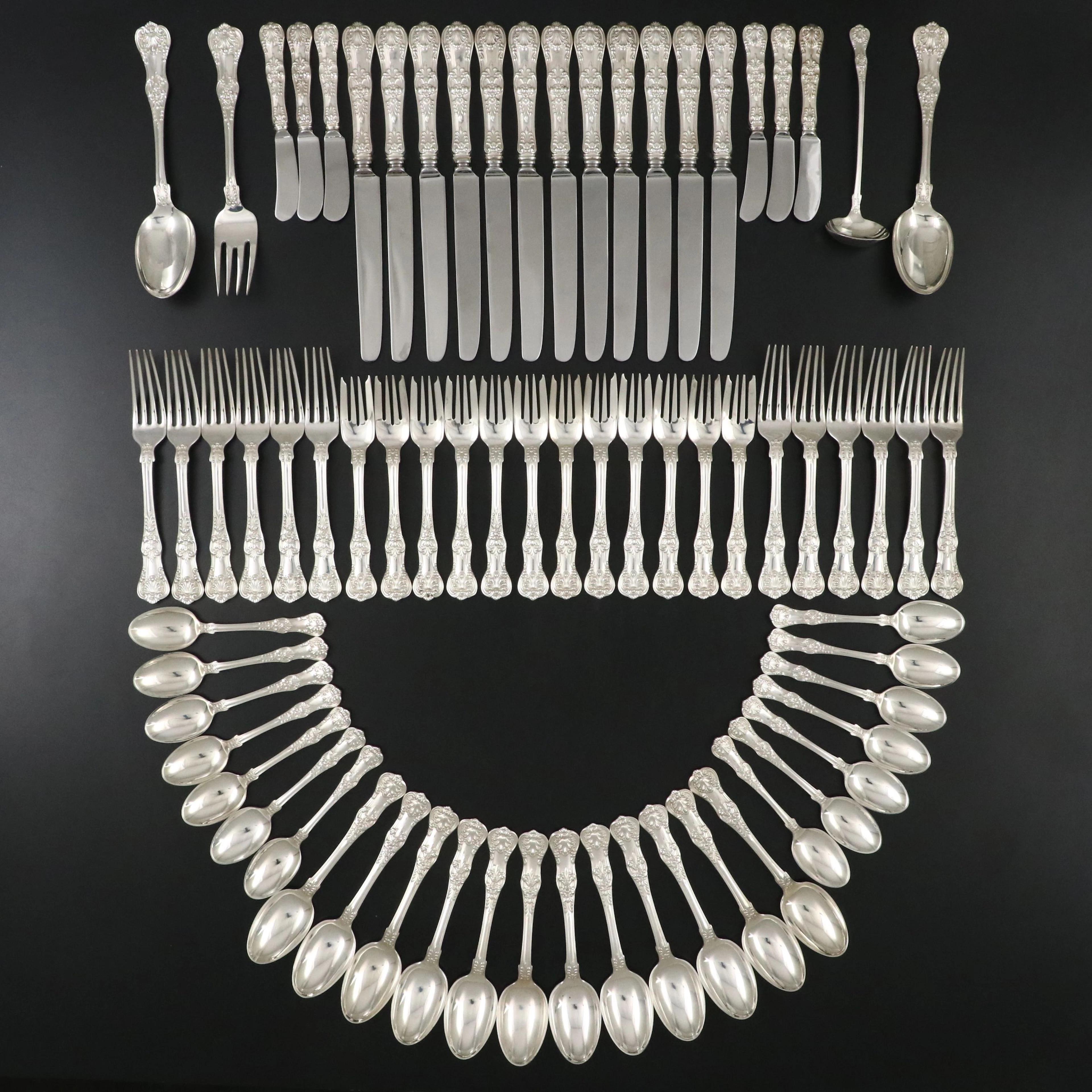 Tiffany & Co. "English King" Sterling Silver Flatware