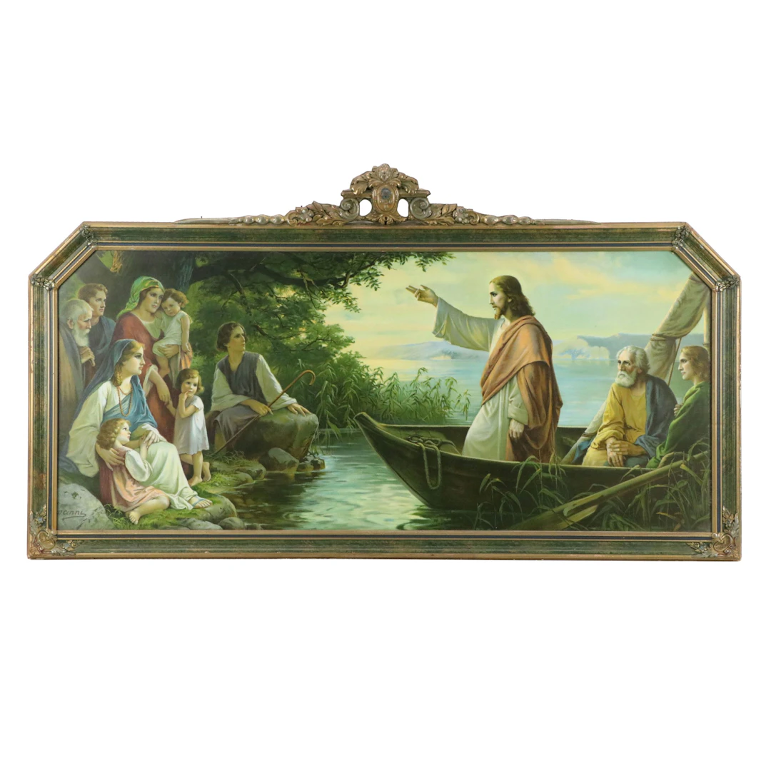 Color Lithograph of Biblical Scene, Late 19th to 20th Century