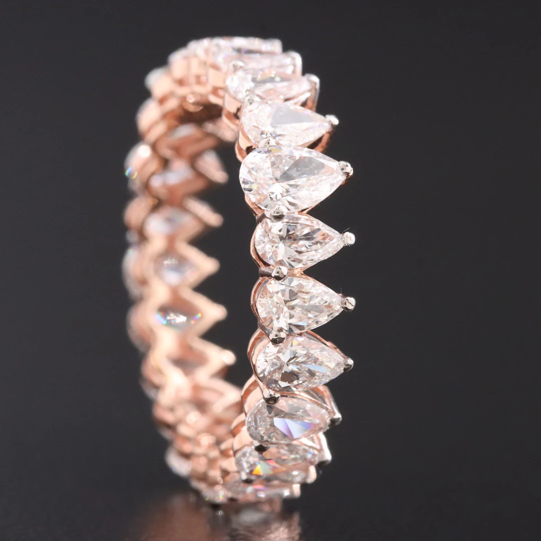 14K Rose Gold 2.43 CTW Lab Grown Diamond Eternity Band