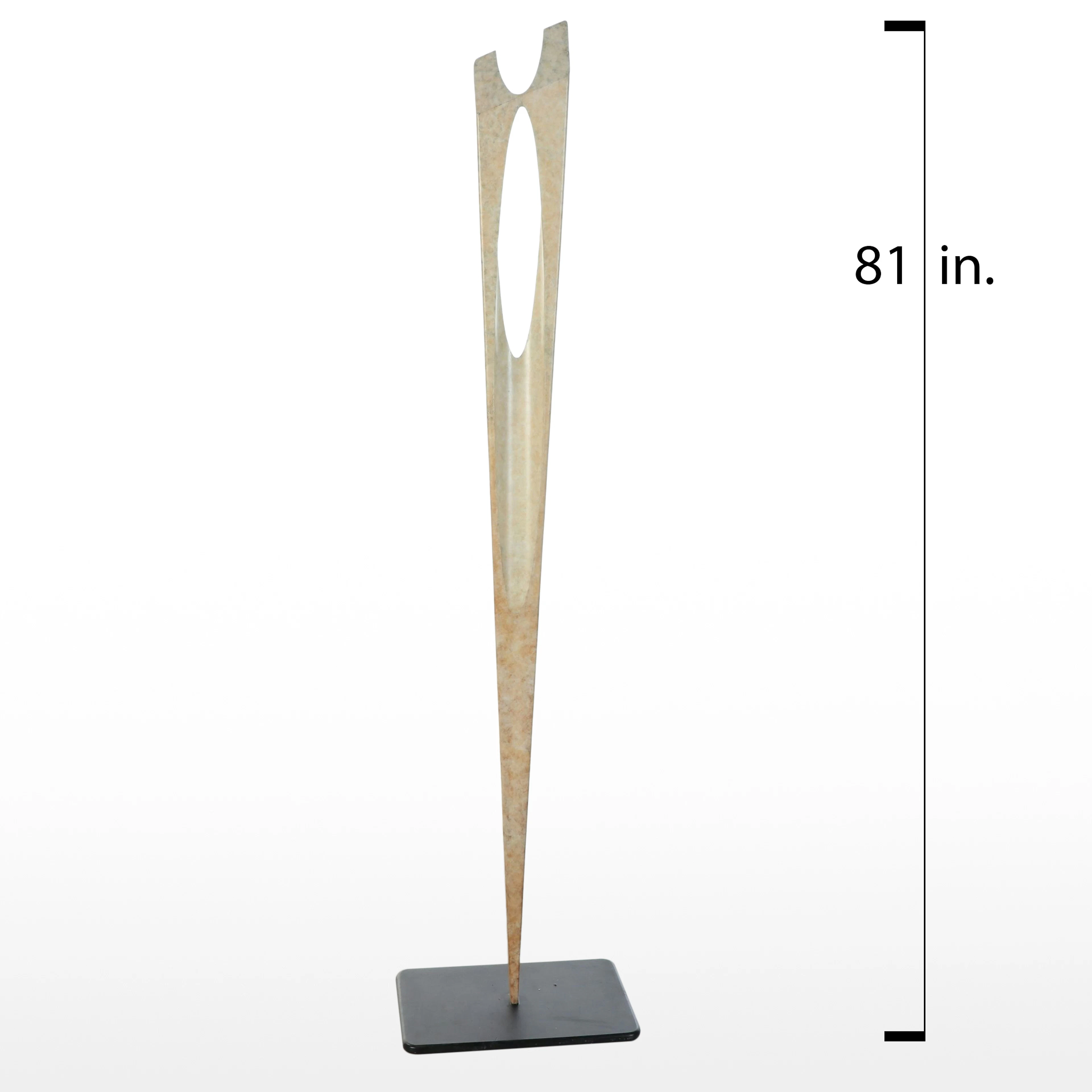 Peter Hiers Fabricated Steel Sculptures "Vas Vitalis" and "Breathing Space"