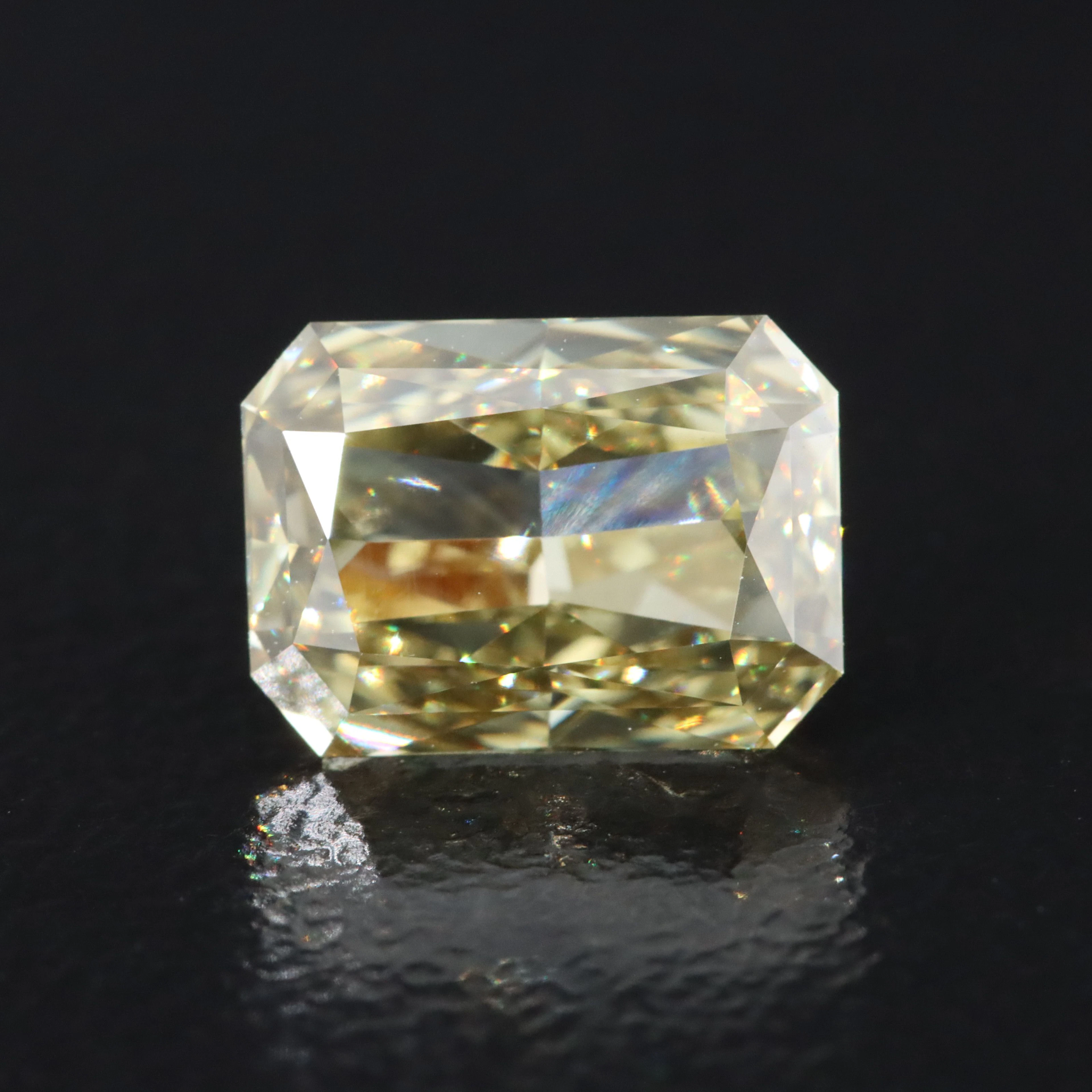 Loose 2.03 CT Lab Grown Fancy Yellow Diamond