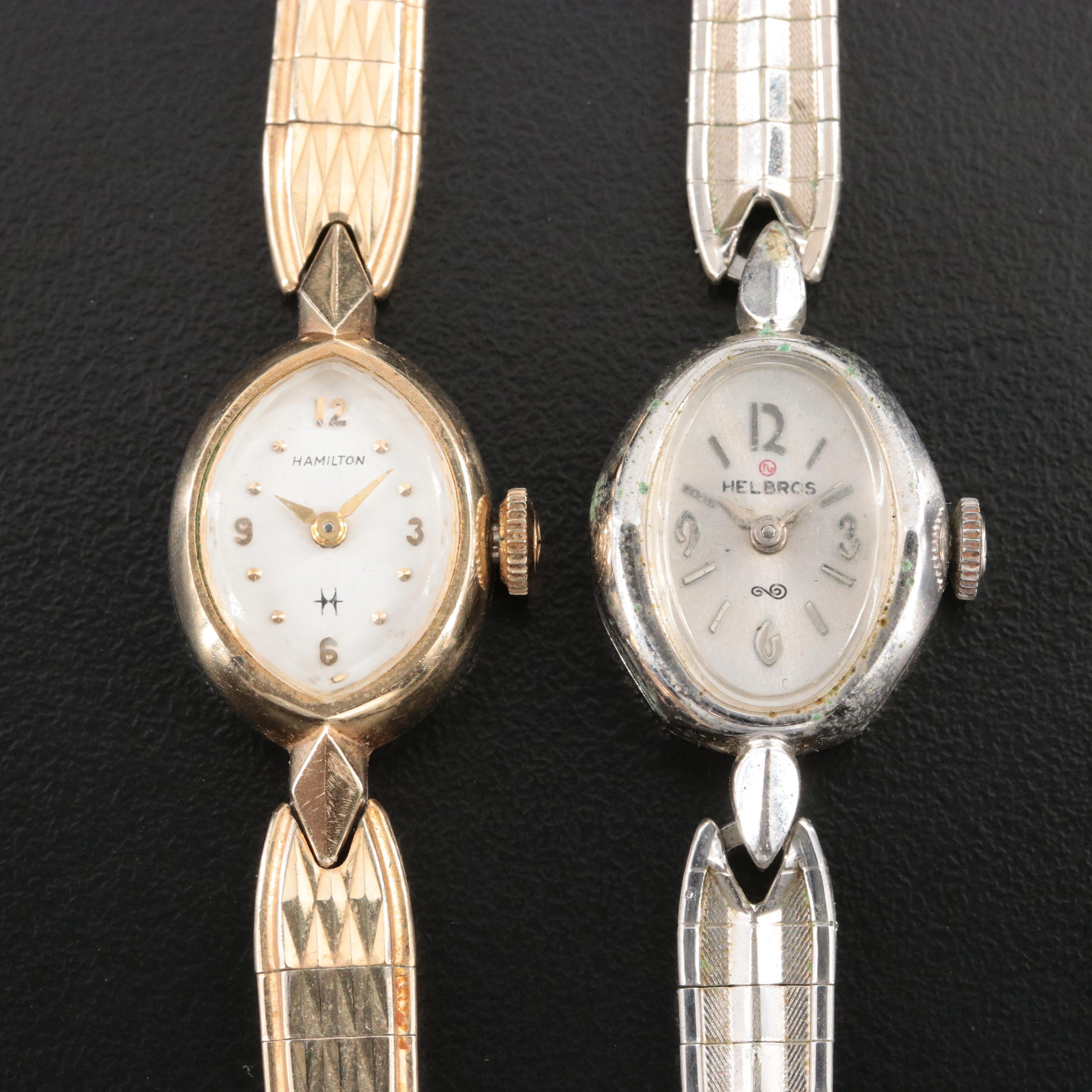 Hamilton and Helbros 17 Jewel Watches