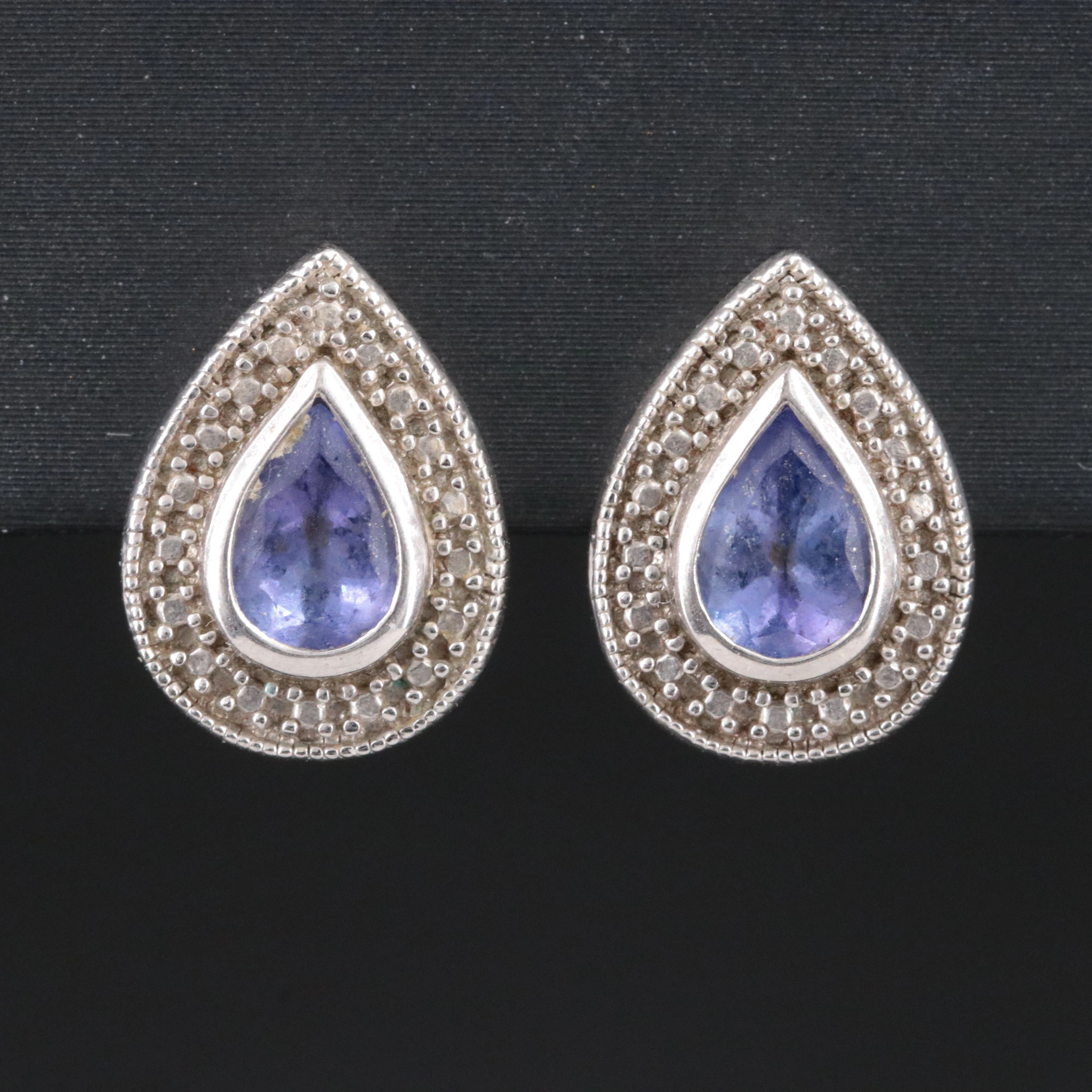 Sterling Tanzanite Earrings
