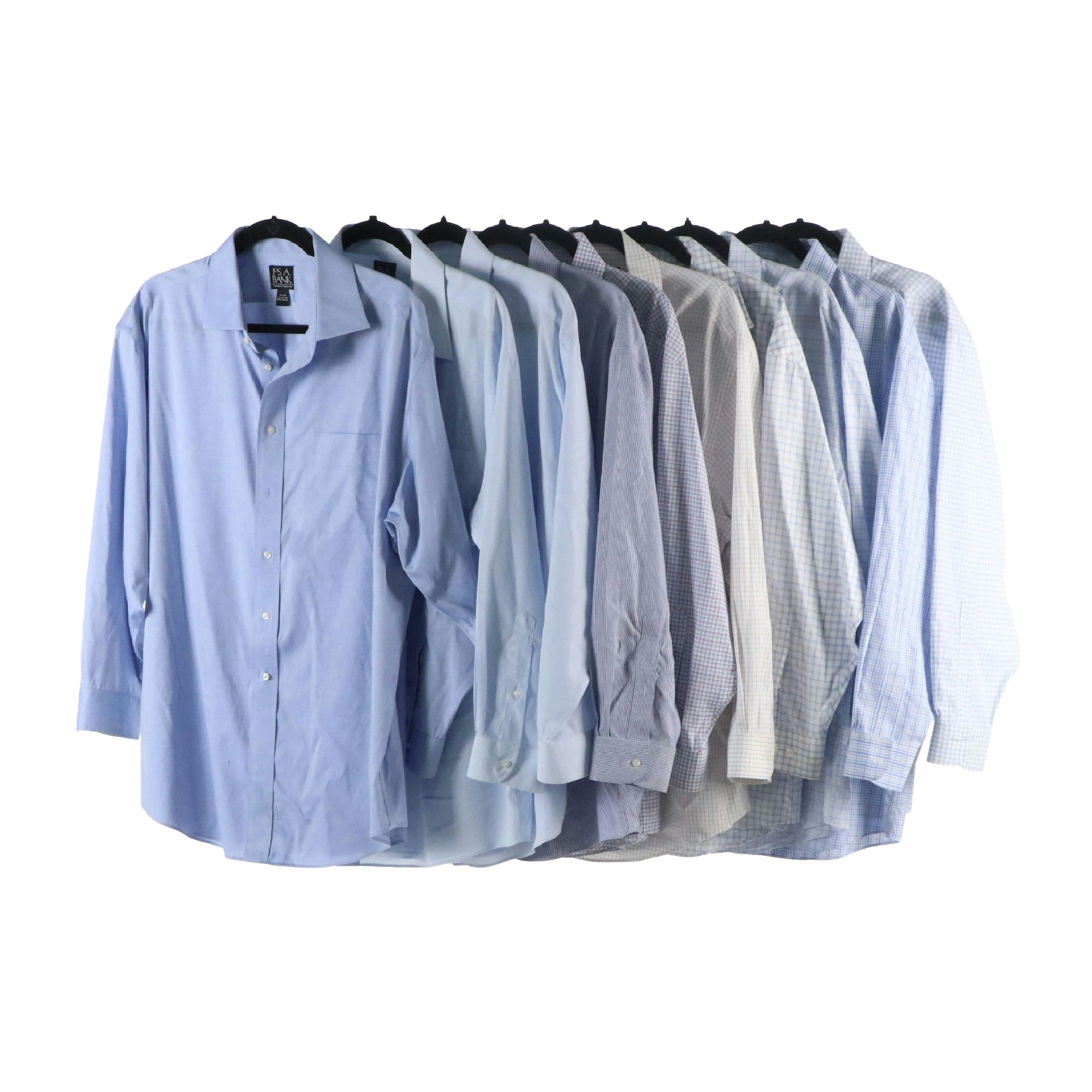 Men's JoS. A. Bank Long Sleeve Button-Up Shirts in Cotton