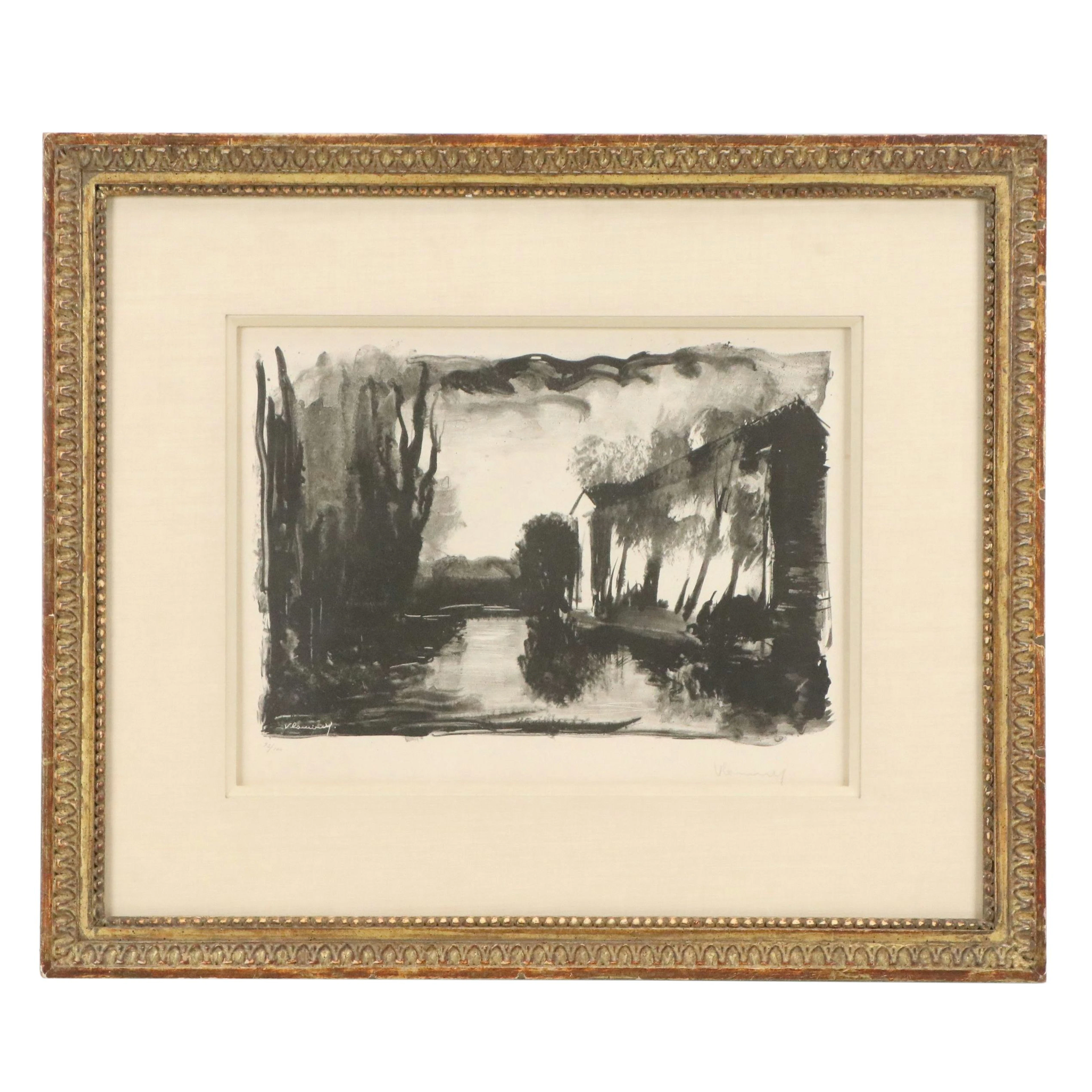 Maurice de Vlaminck Lithograph "Paysage," Early 20th Century