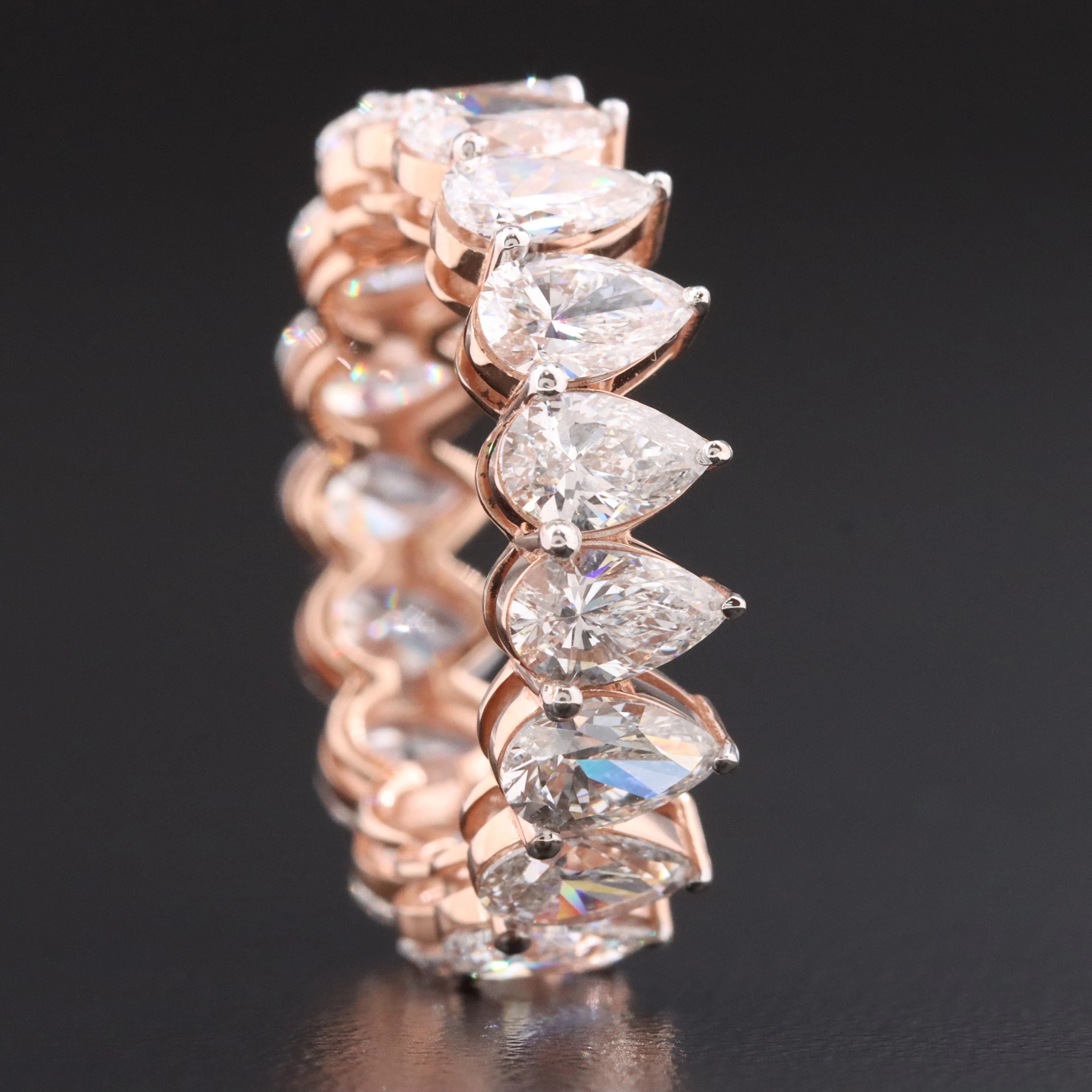 14K Rose Gold 5.22 CTW Lab Grown Diamond Eternity Band