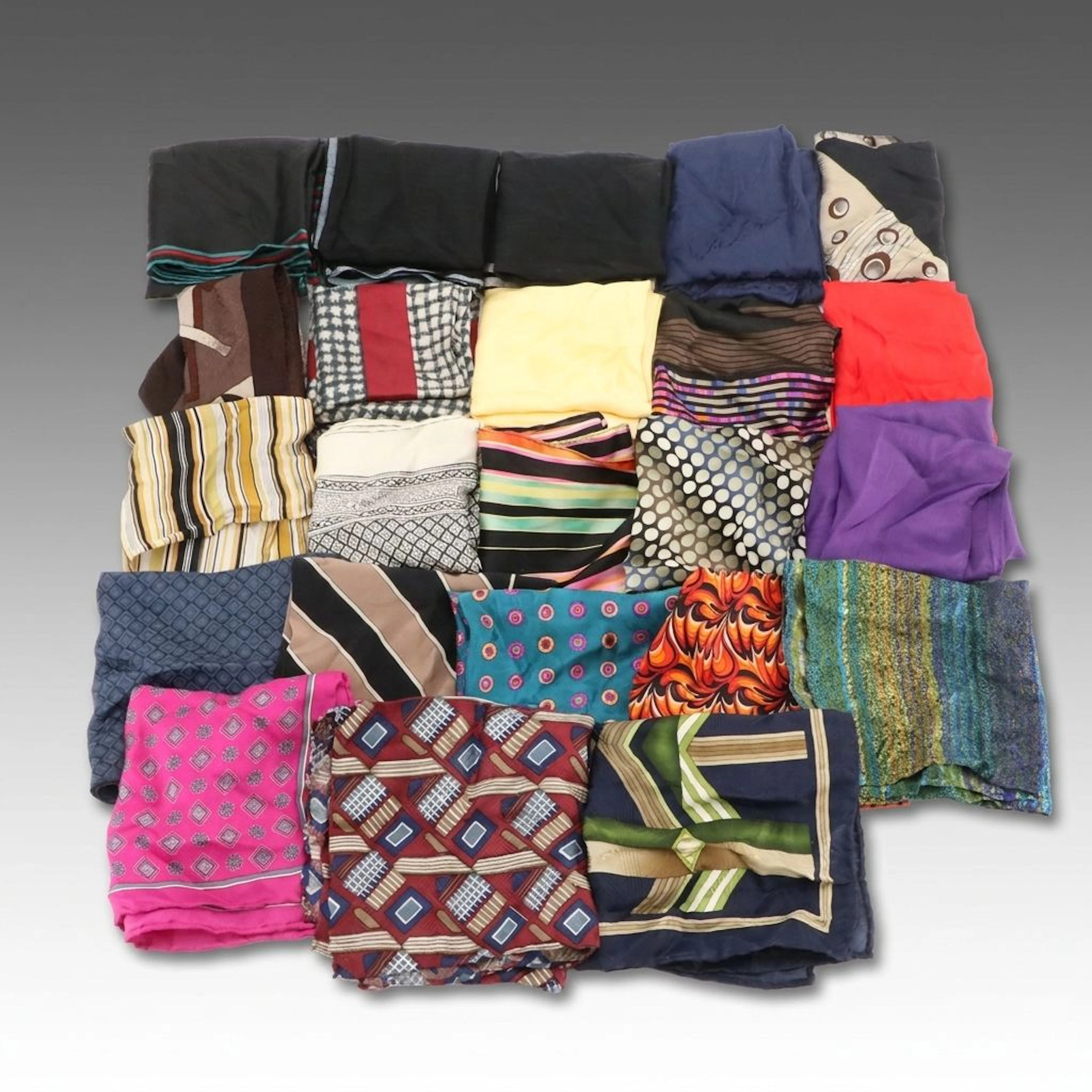 Silk Printed Scarves, Handkerchiefs and Pocket Squares from Macclesfield & More
