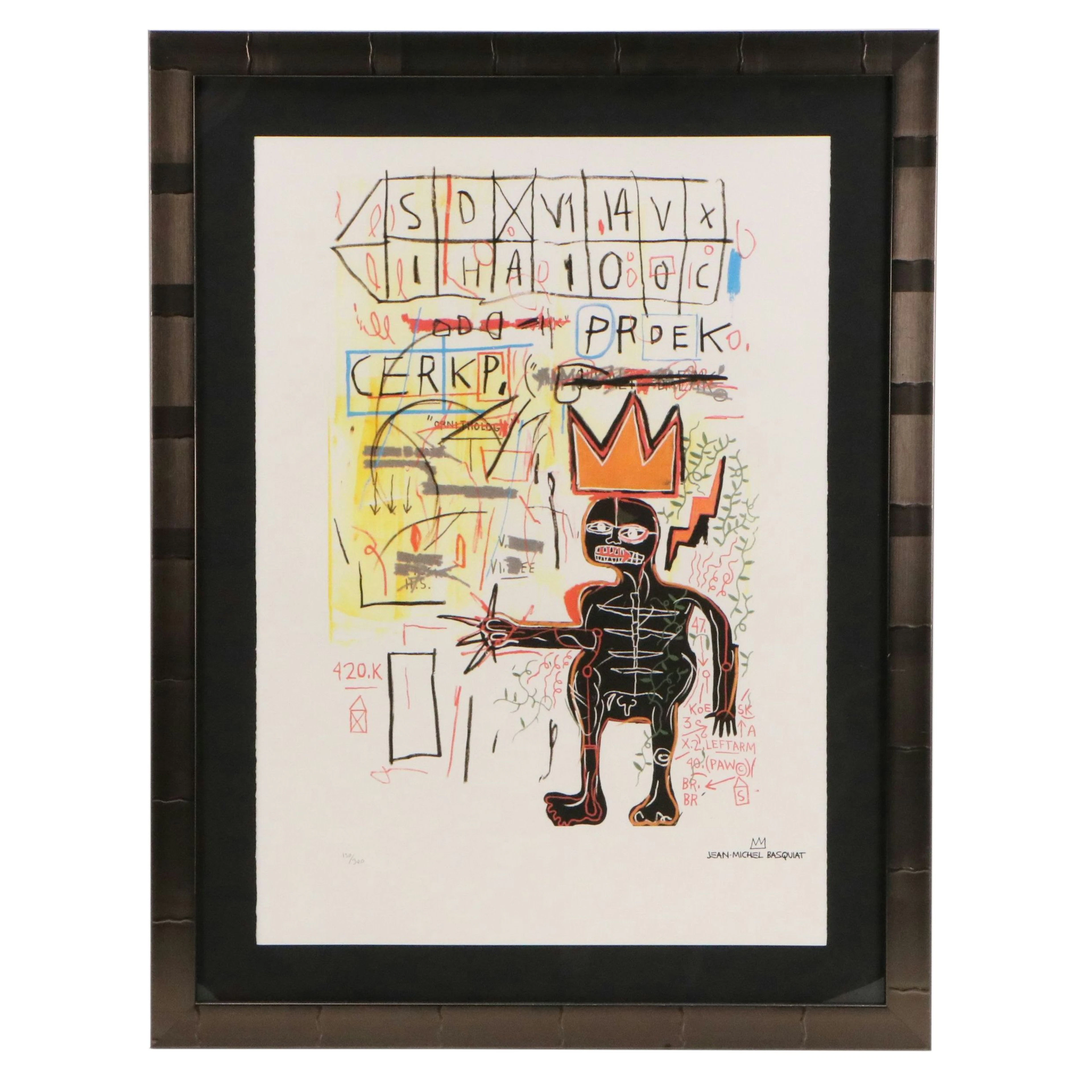 Giclée After Jean-Michel Basquiat "With Strings Two," 21st Century