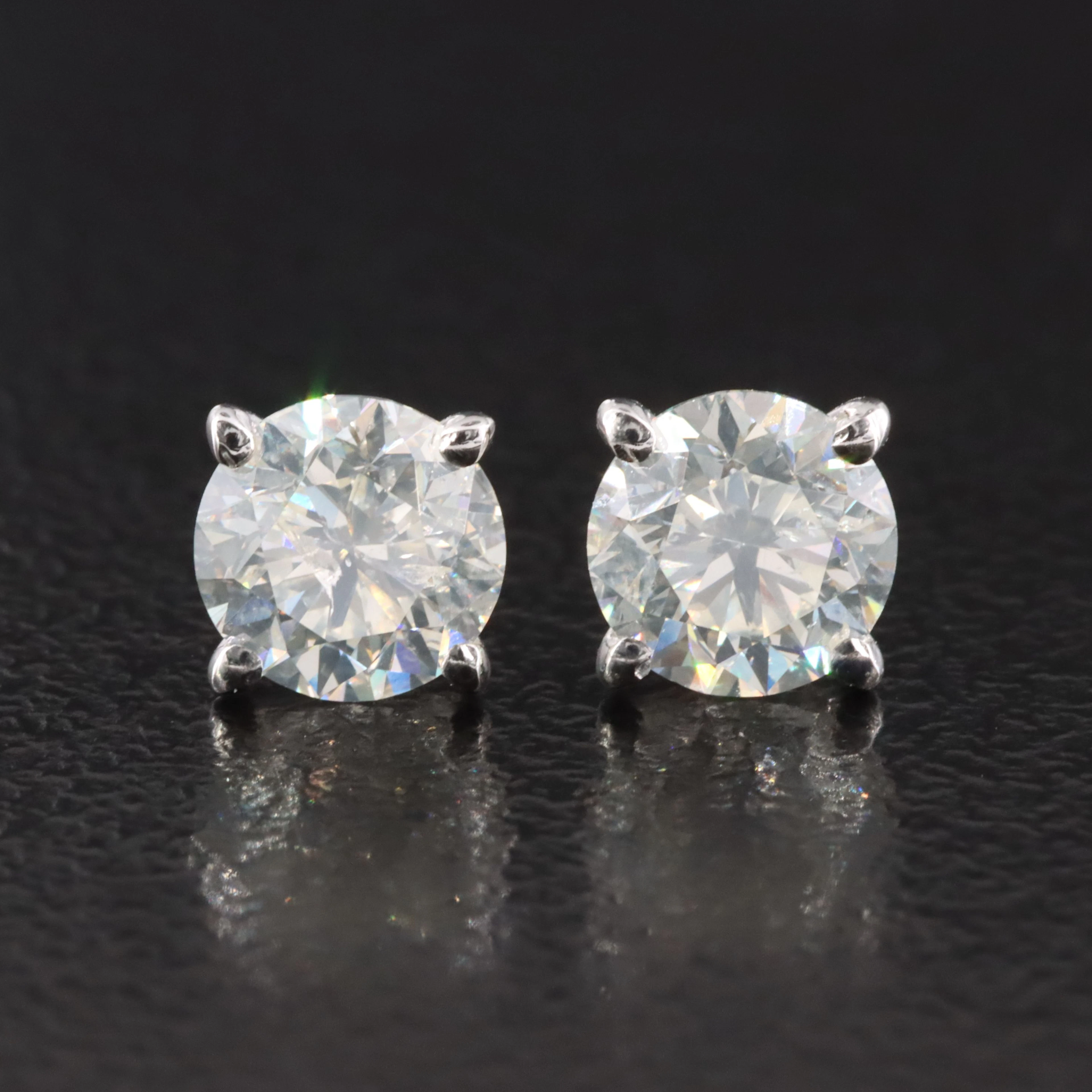 14K 1.00 CTW Diamond Stud Earrings