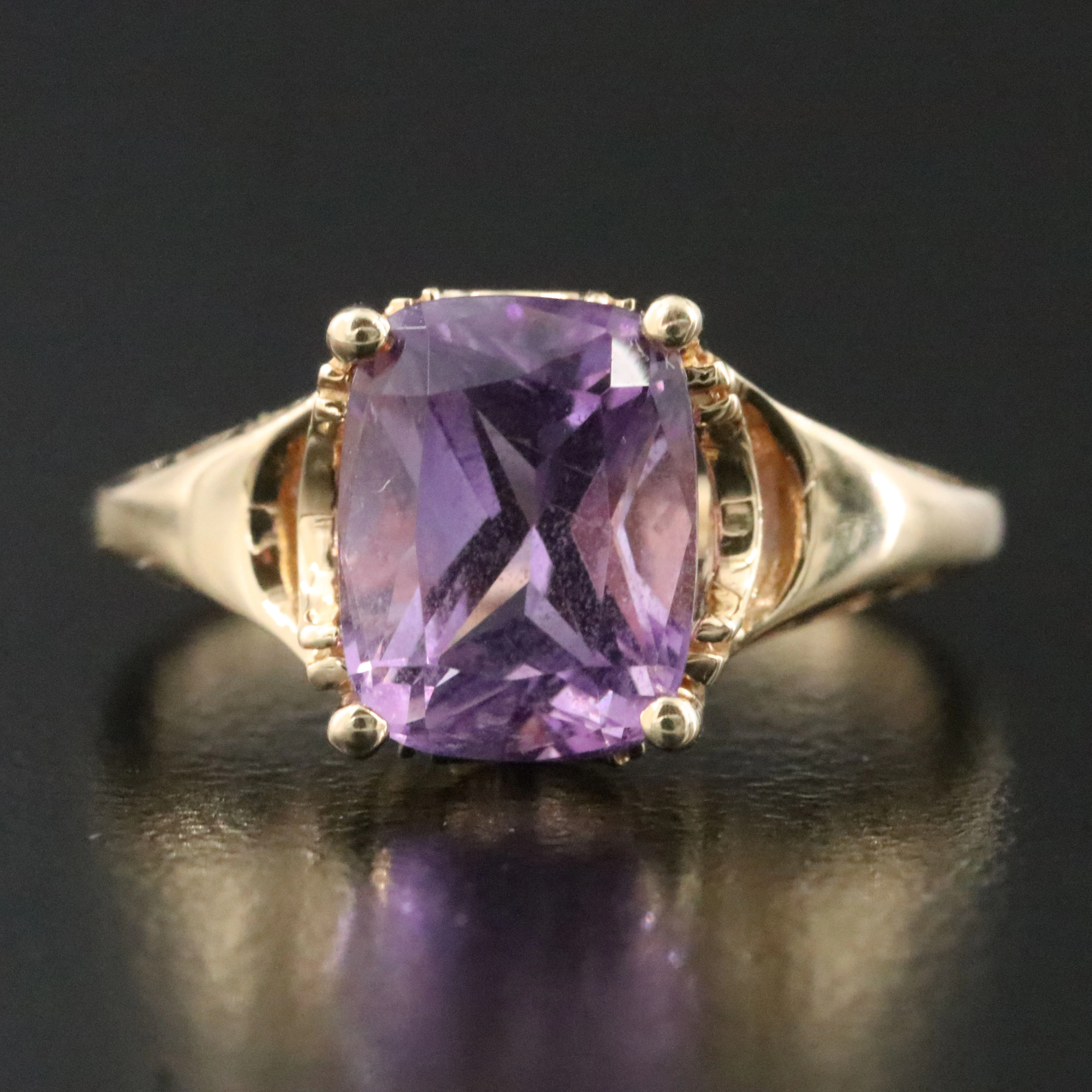 14K Amethyst Ring