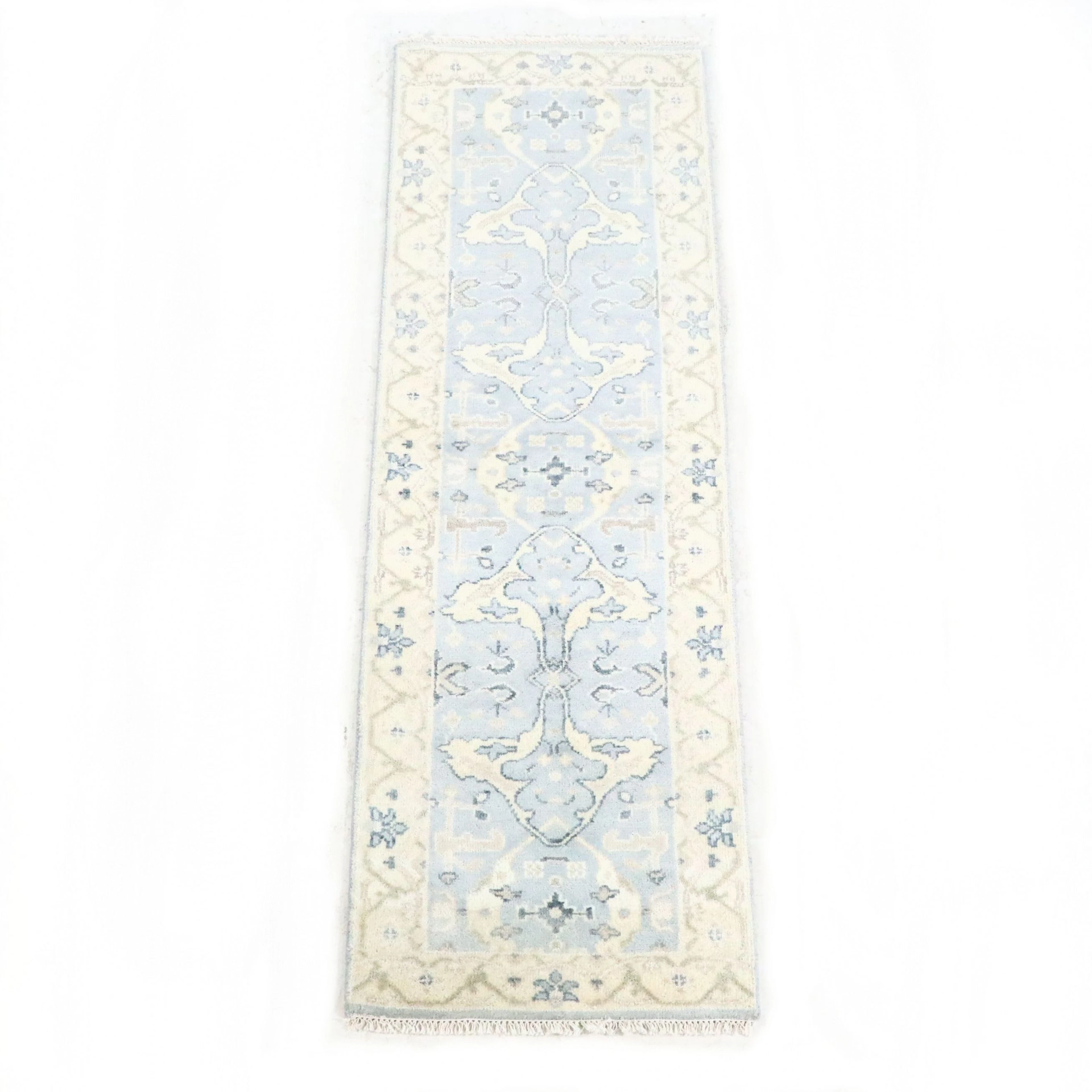 2'7 x 8'2 Hand-Knotted Pakistani Kazak Carpet Runner