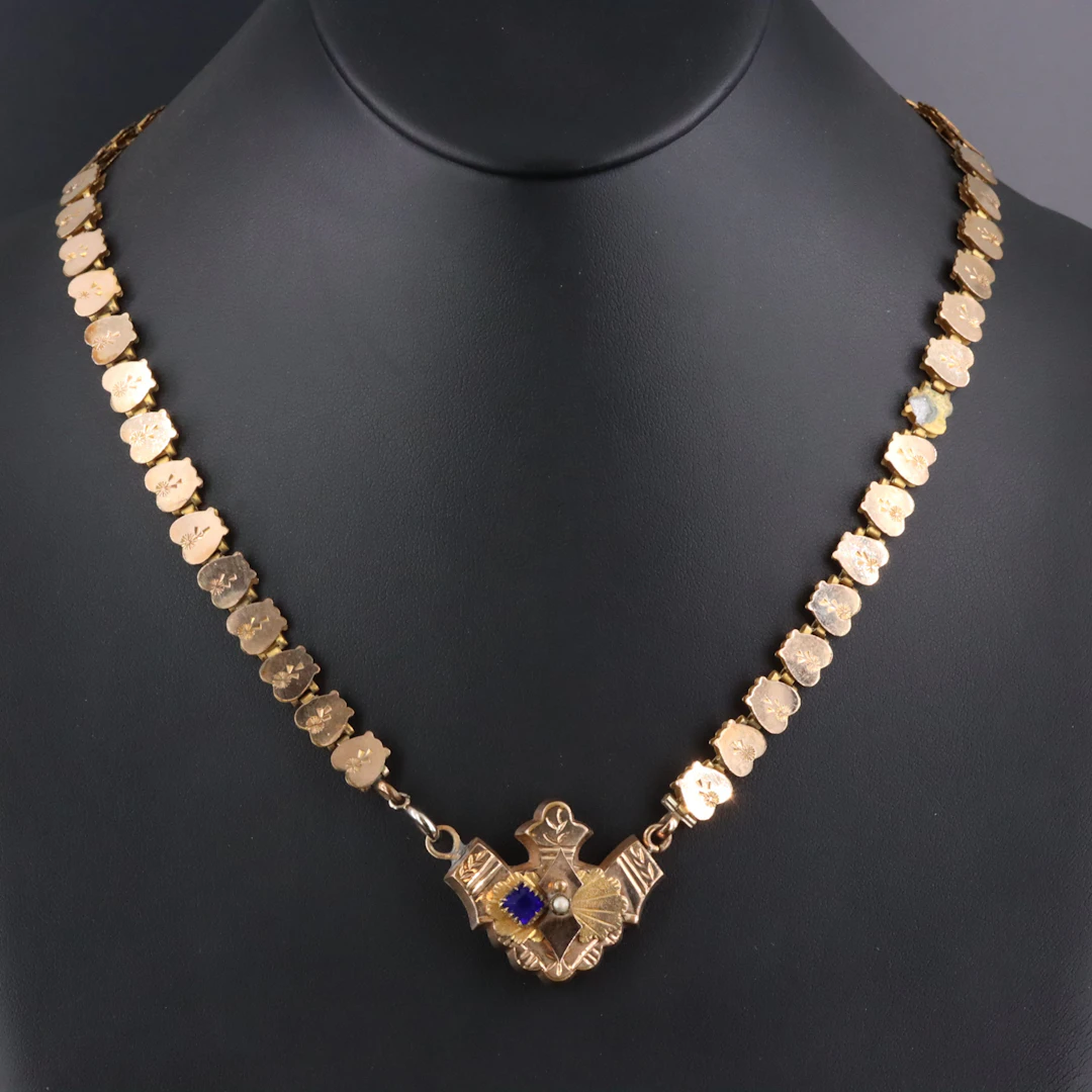 Victorian Revival Book Chain Necklace