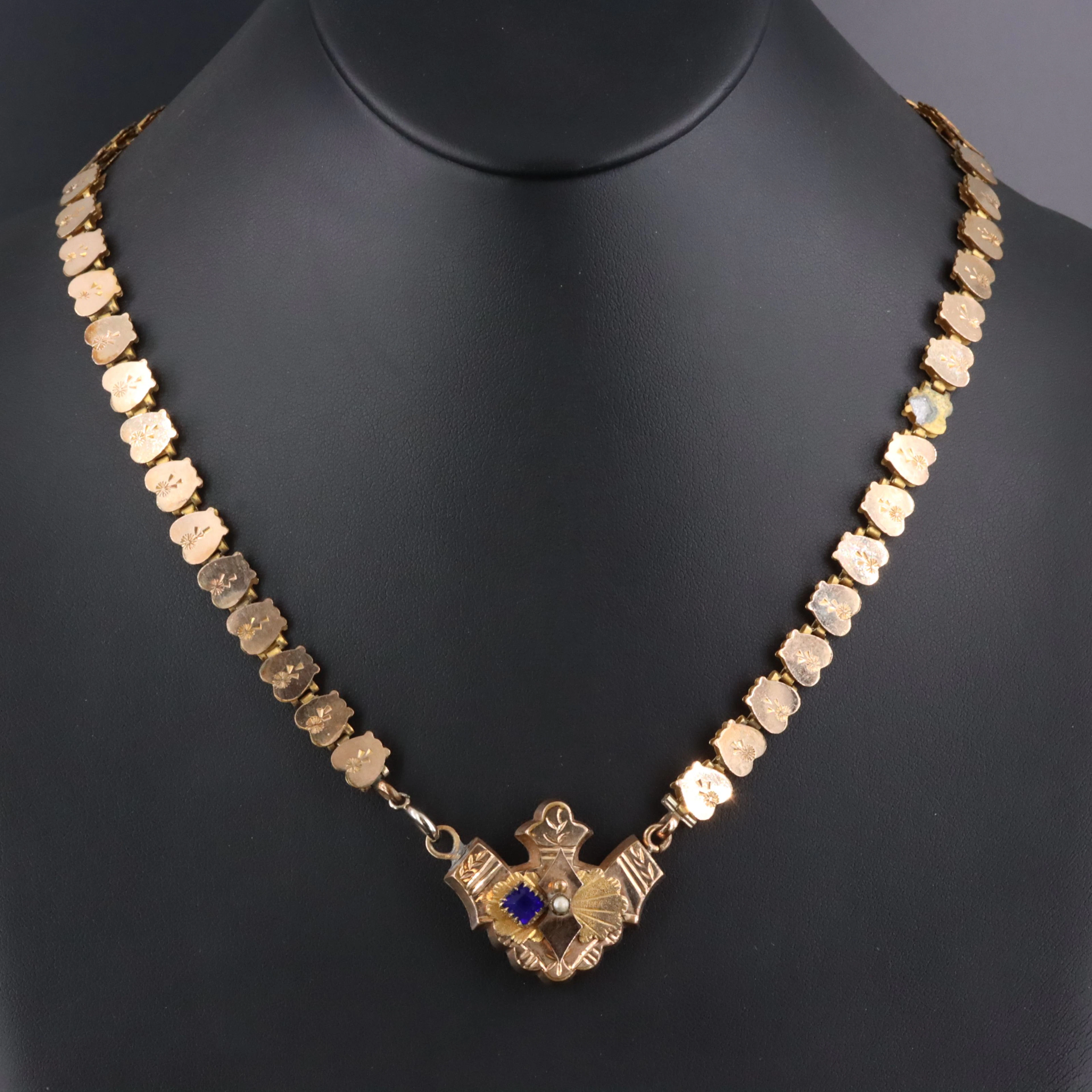 Victorian Revival Book Chain Necklace