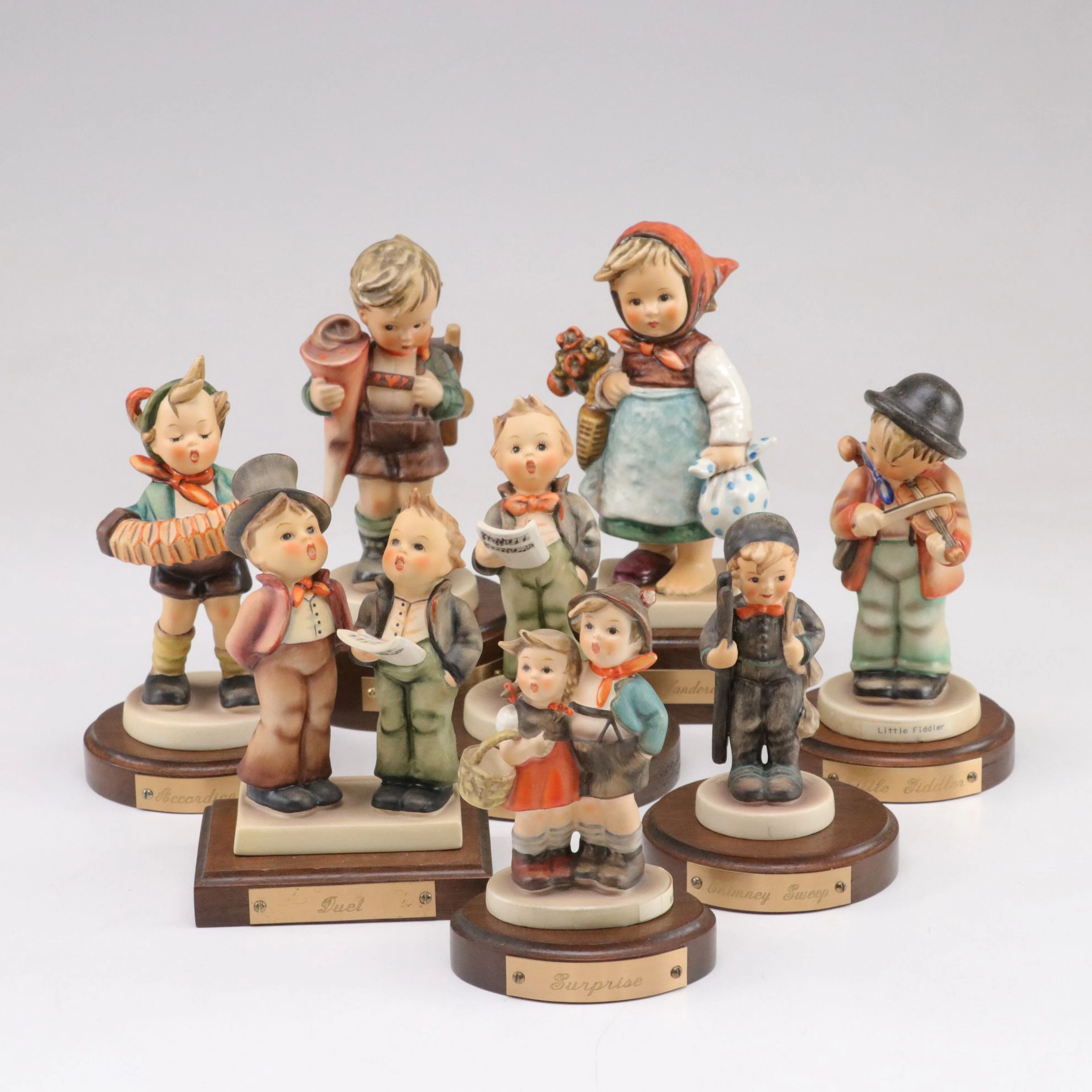 Goebel Porcelain "Accordion Boy," "Little Fiddler," "Duet," & More Figurines