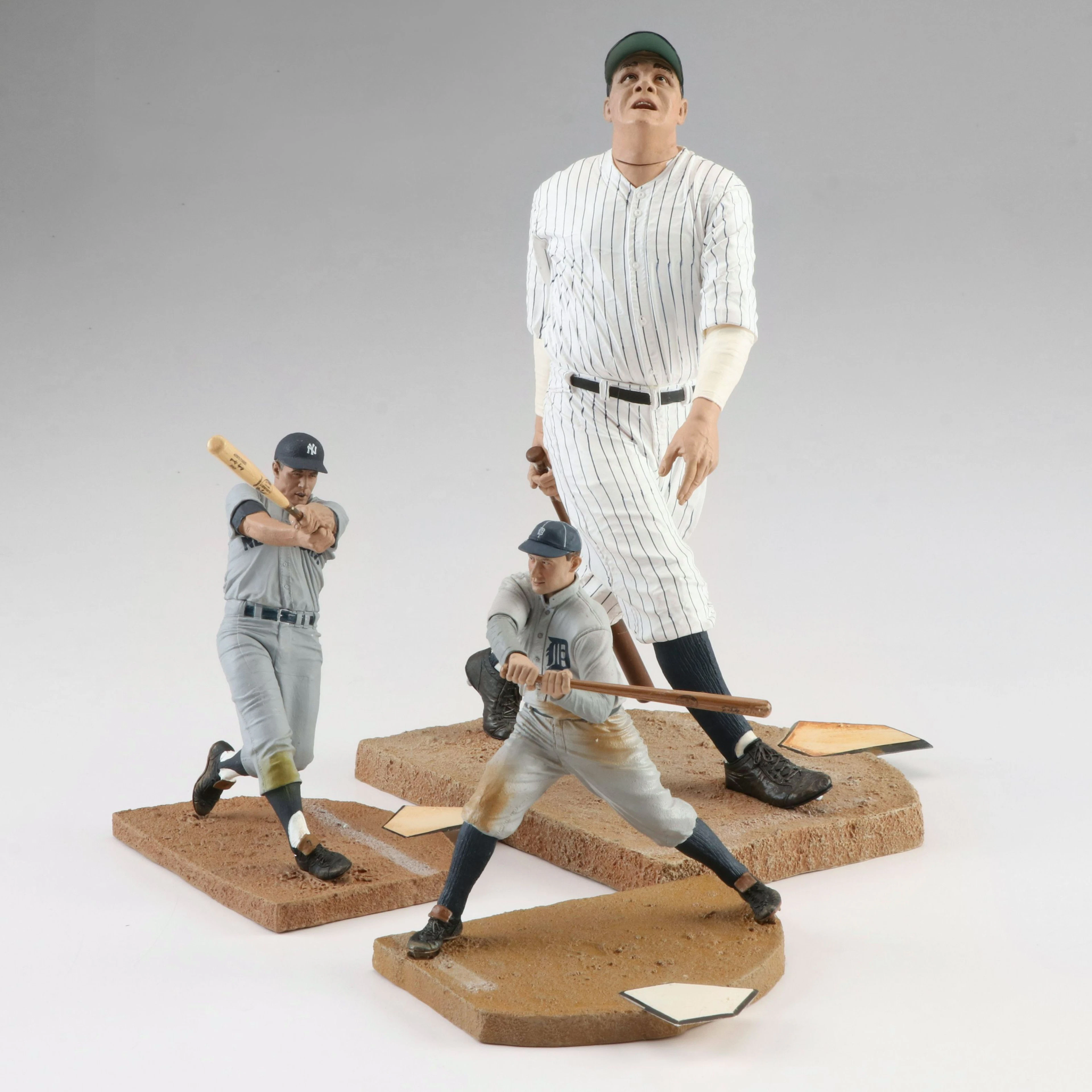 Babe Ruth, Mickey Mantle and Ty Cobb Figurines, TMP International