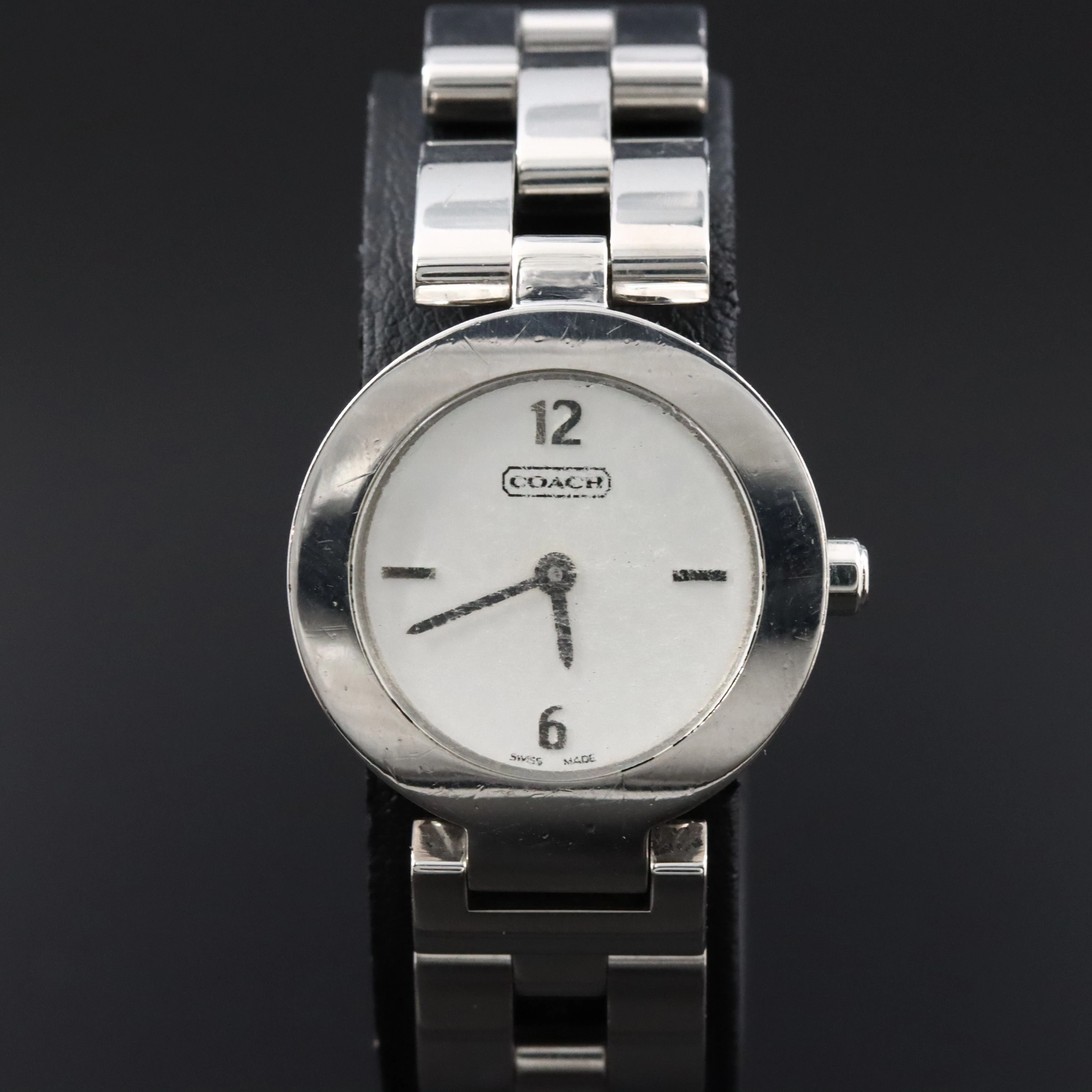 Coach Stainless Steel Swiss Quartz Watch 0184