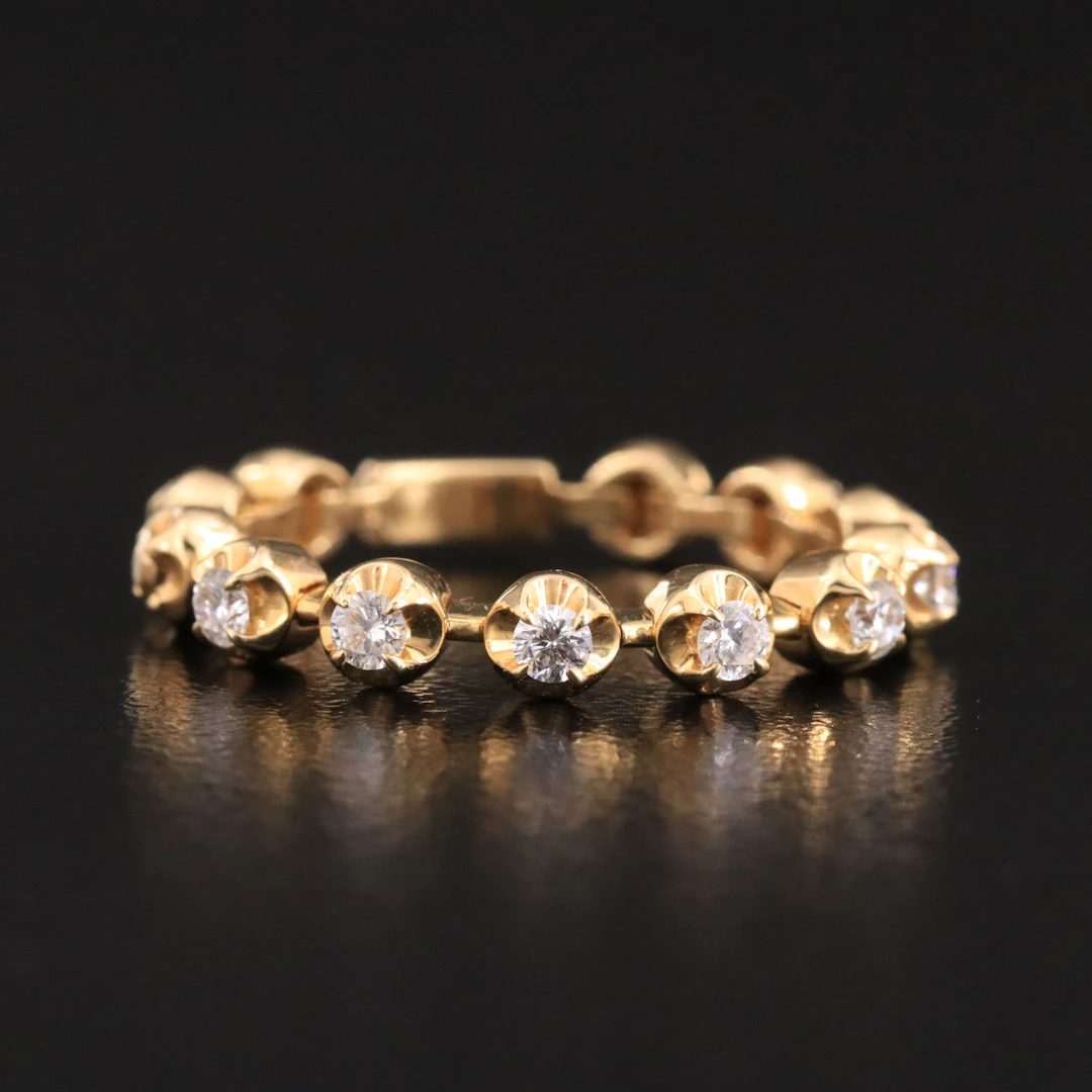 18K 0.24 CTW Diamond Flex Ring