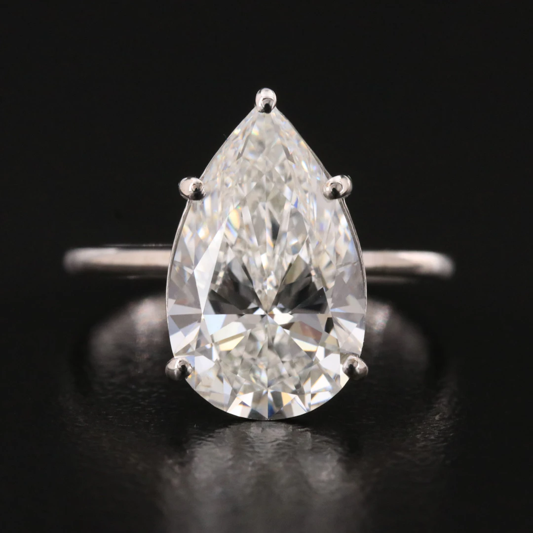 14K 4.52 CT Lab Grown Diamond Ring with IGI Report