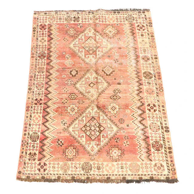 4'10 x 7'7 Hand-Knotted Persian Shiraz Area Rug