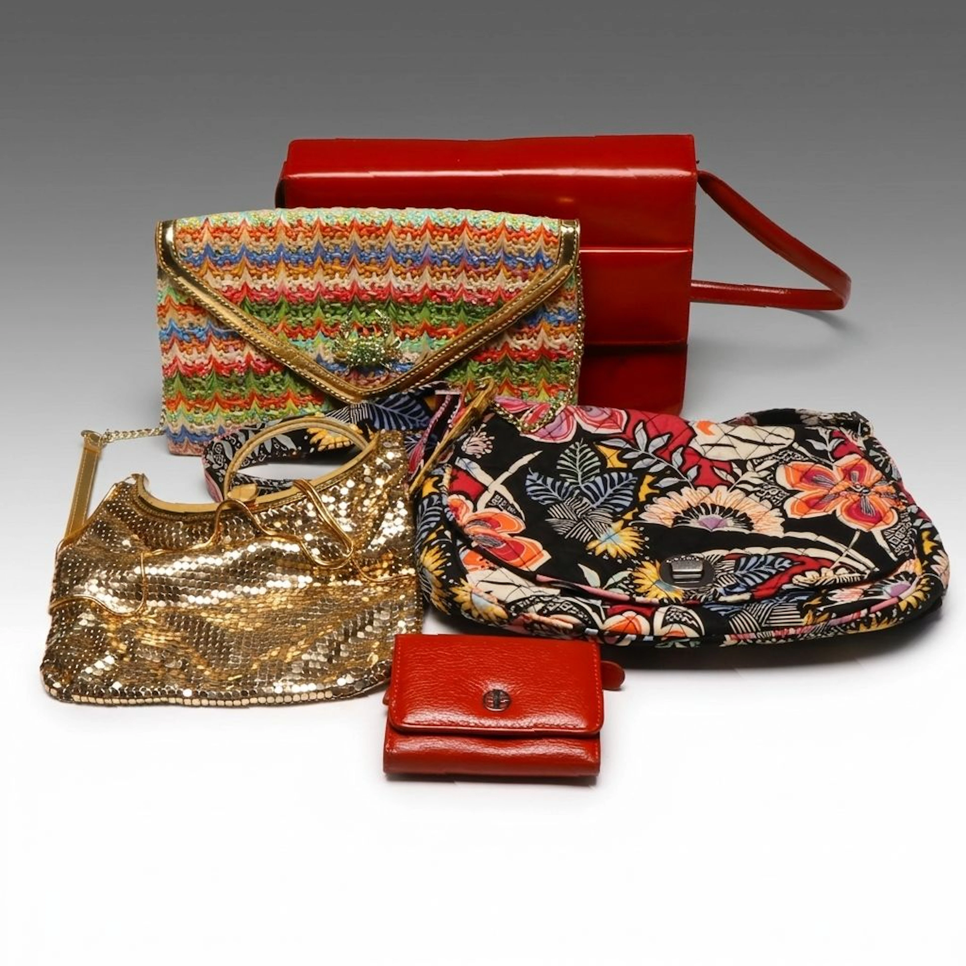 Calvin Klein and Vera Bradley Shoulder Bags with Leather Wallet and Others