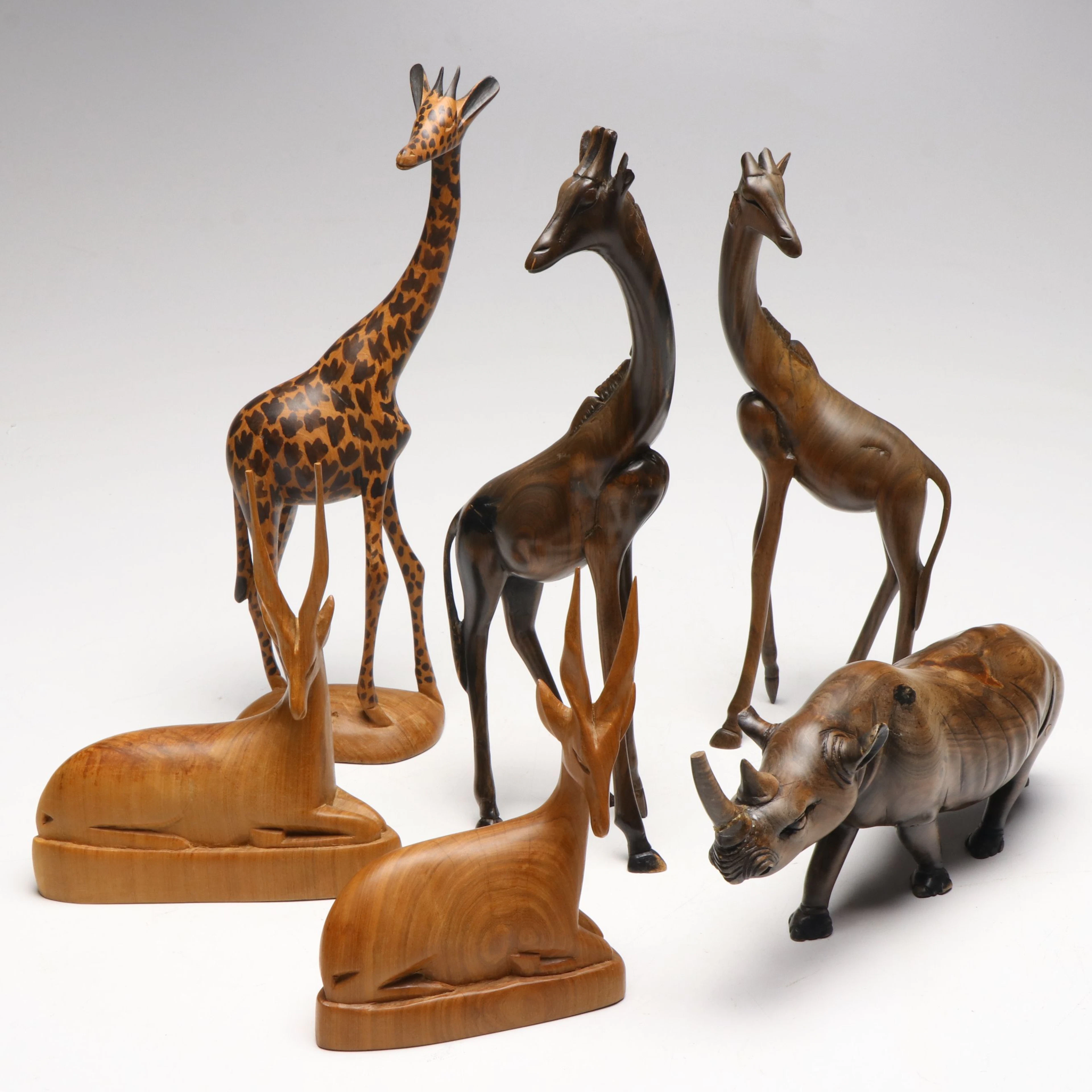 Handmade Kenyan and More Wooden Animal Figurines