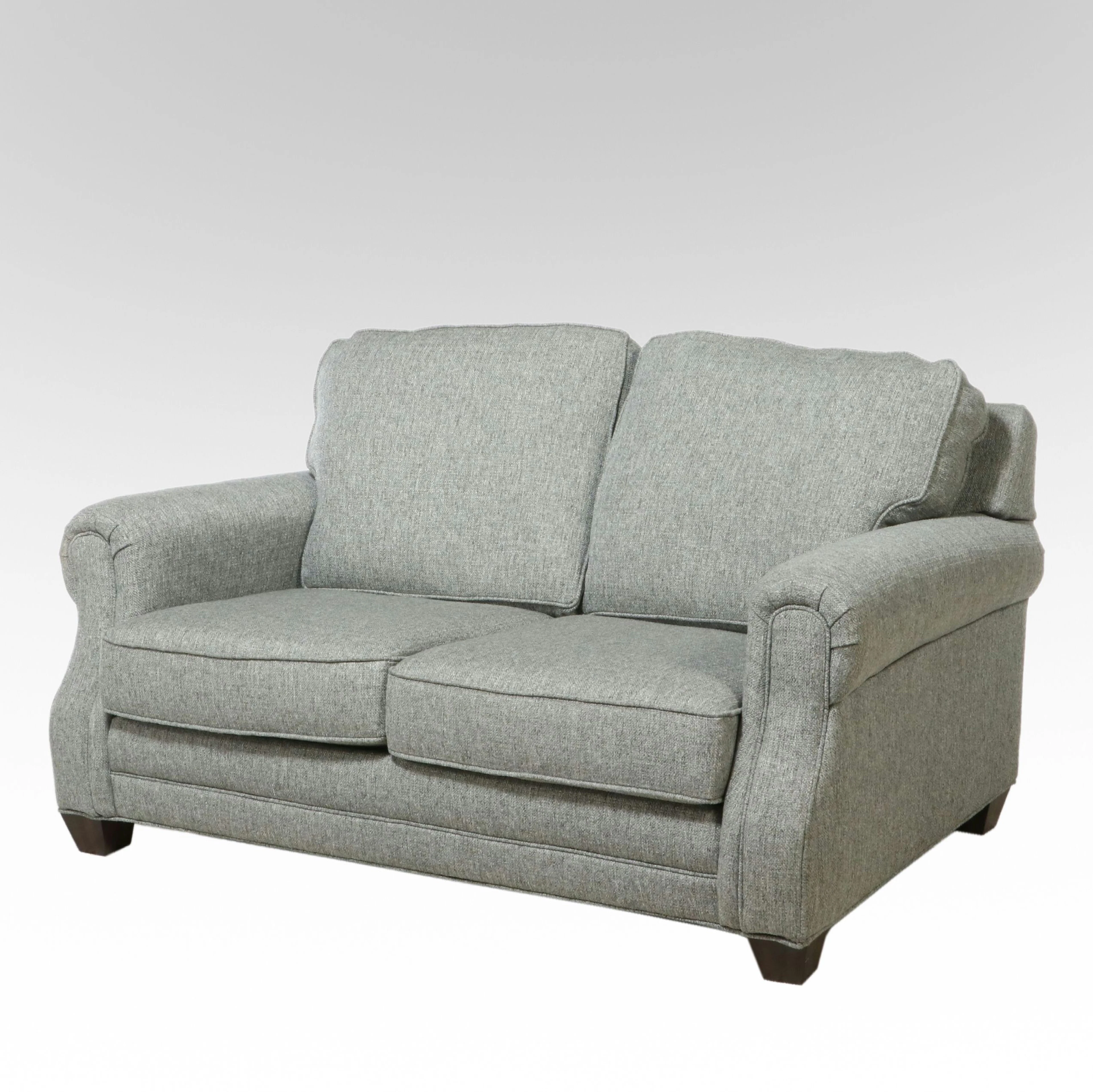Flexsteel Grey Upholstered Loveseat, 21st Century
