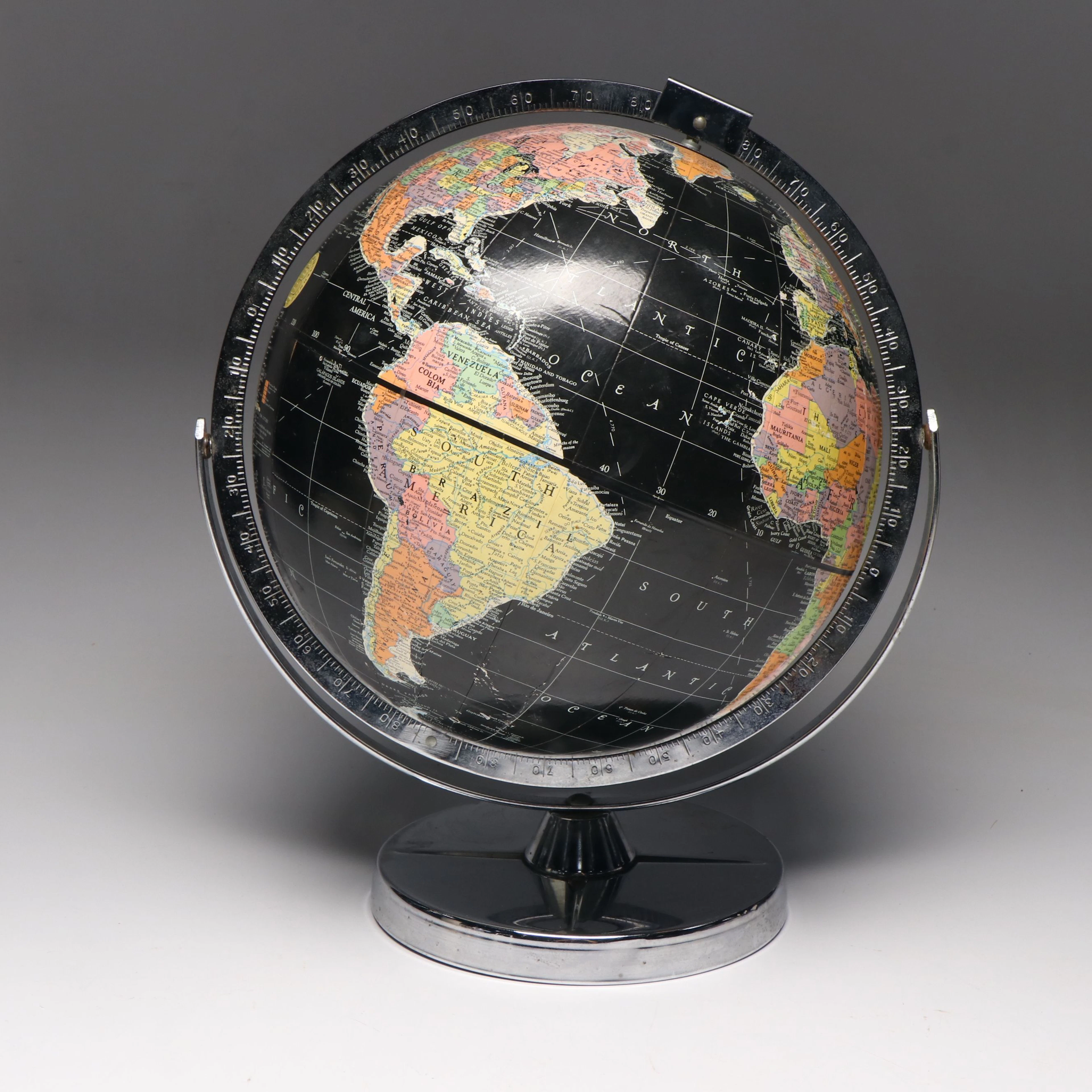 Replogle for Encyclopedia Britannica "Starlight" World Globe, Mid-20th C.