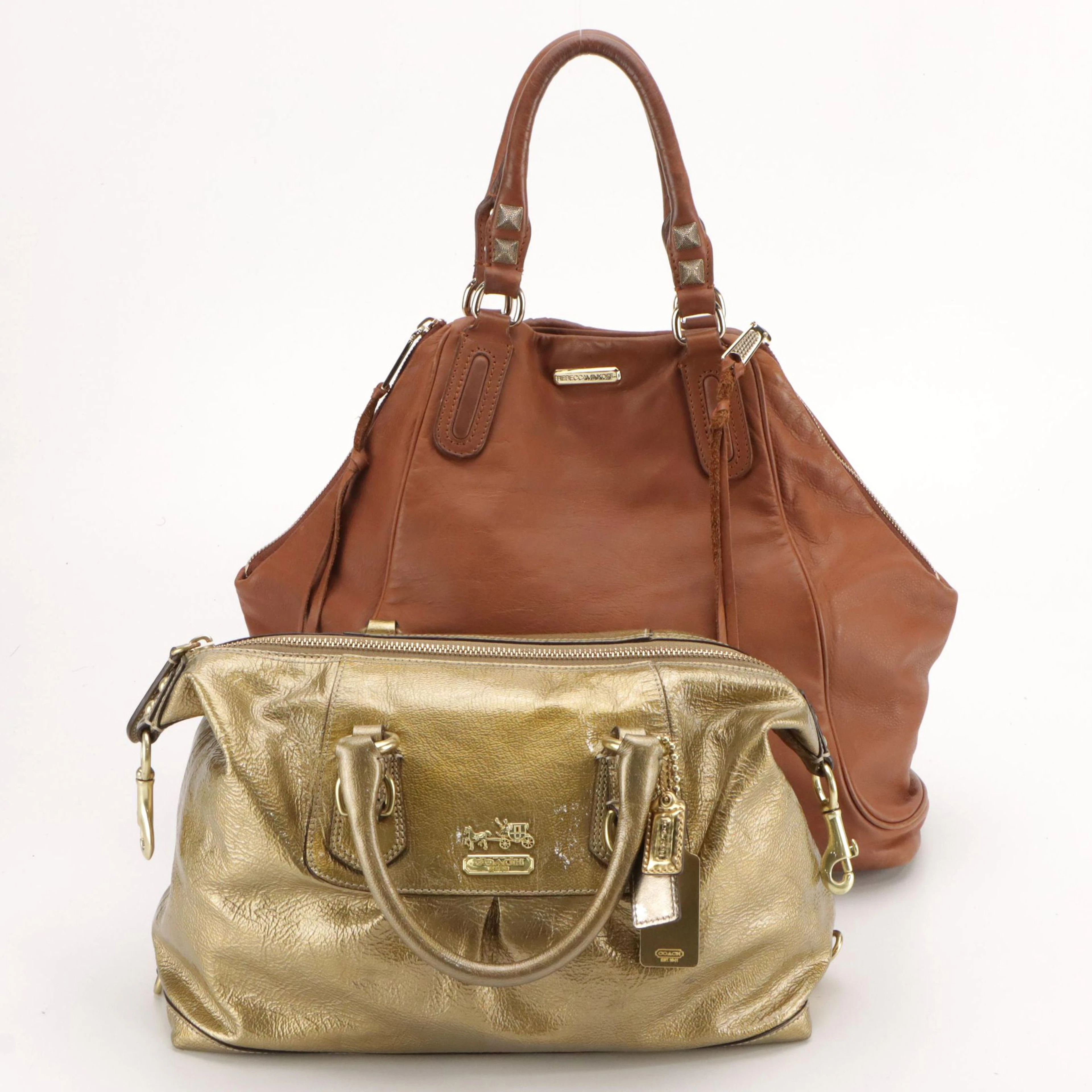 Coach Sabrina 2Way Bag, Rebecca Minkoff Romeo Satchel in Laser Cut Leather