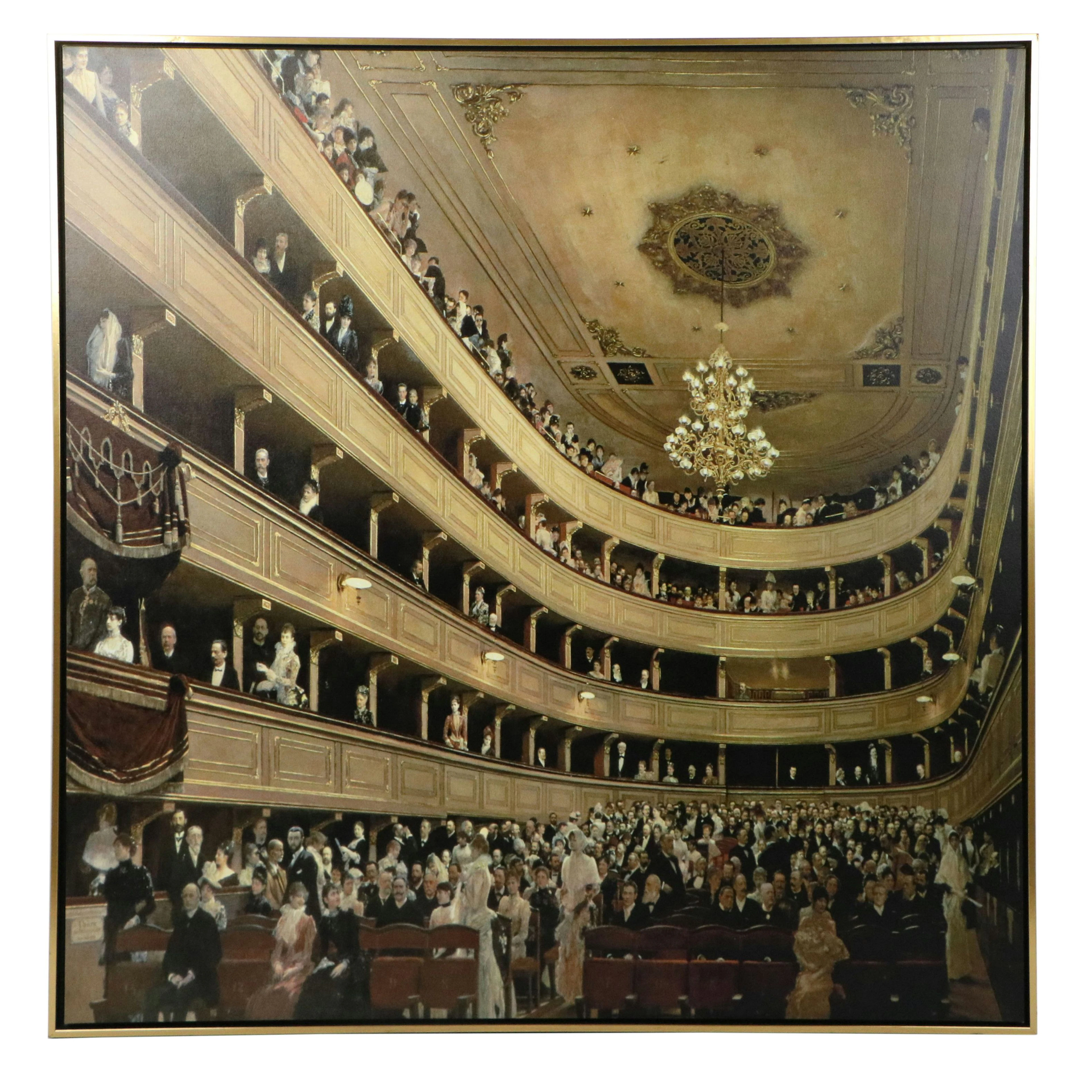 After Gustav Klimt Giclée "Auditorium of the Old Burgtheater"