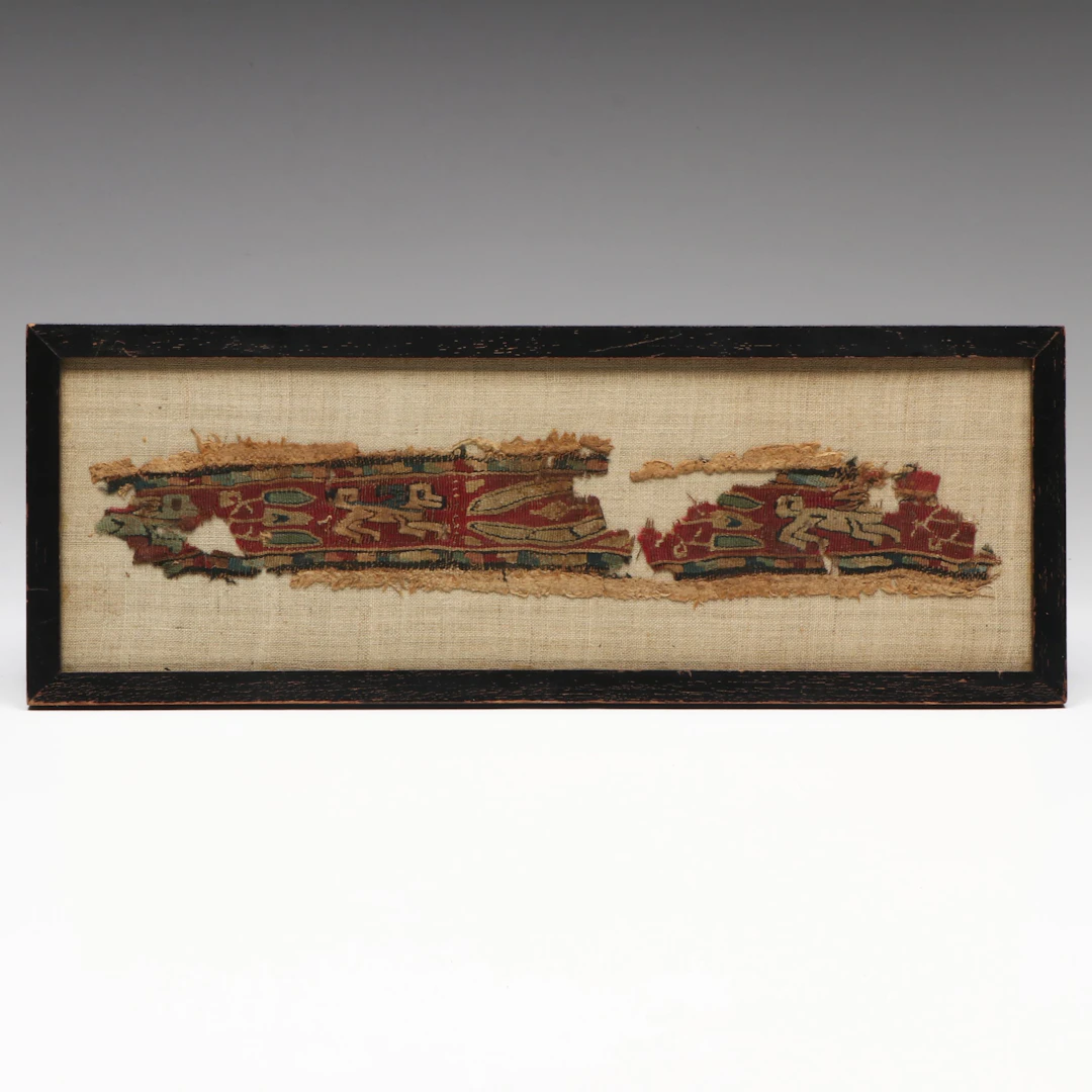 Antique Coptic Textile Fragment, Circa 3rd Century