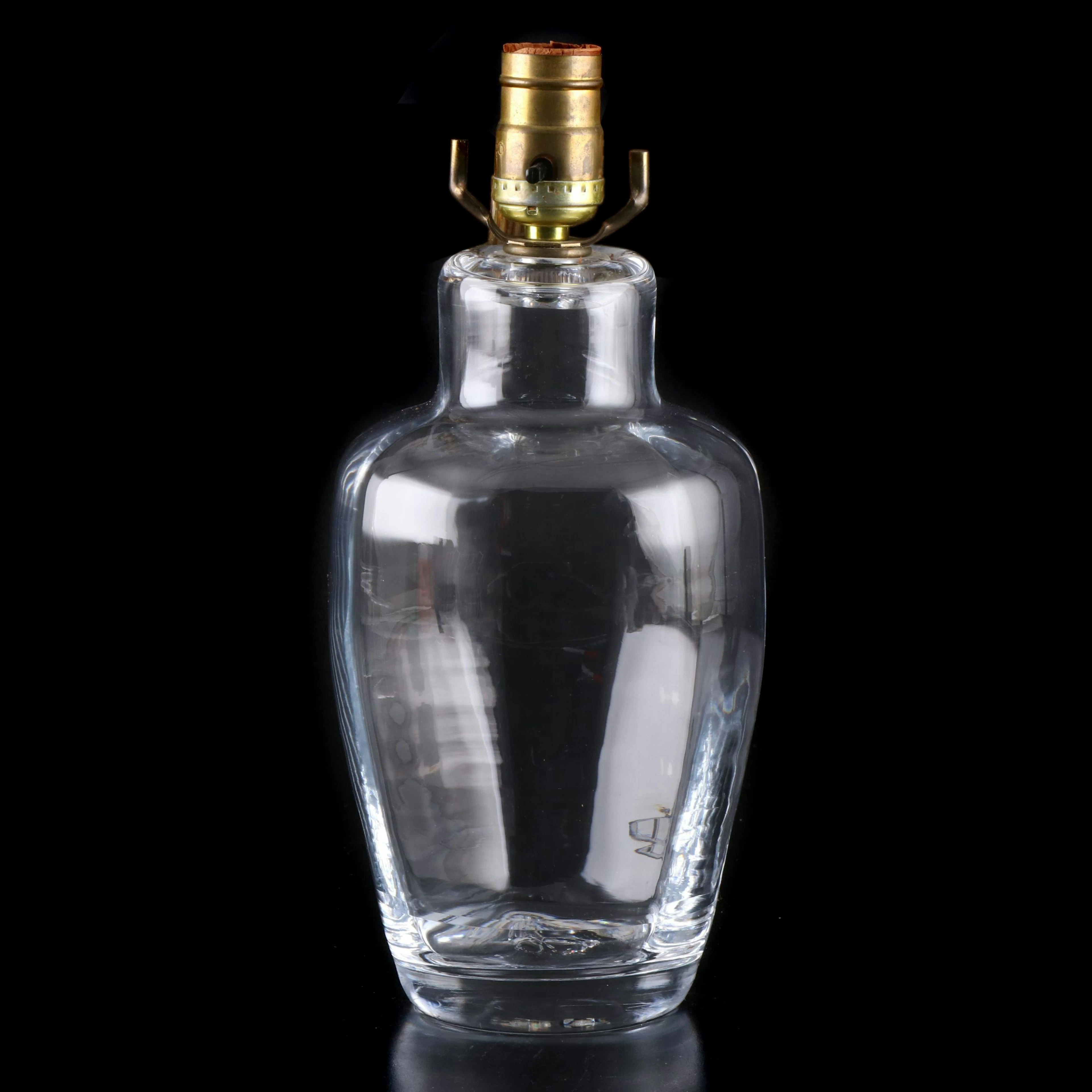 Simon Pearce Minimalist Crystal Table Lamp Base
