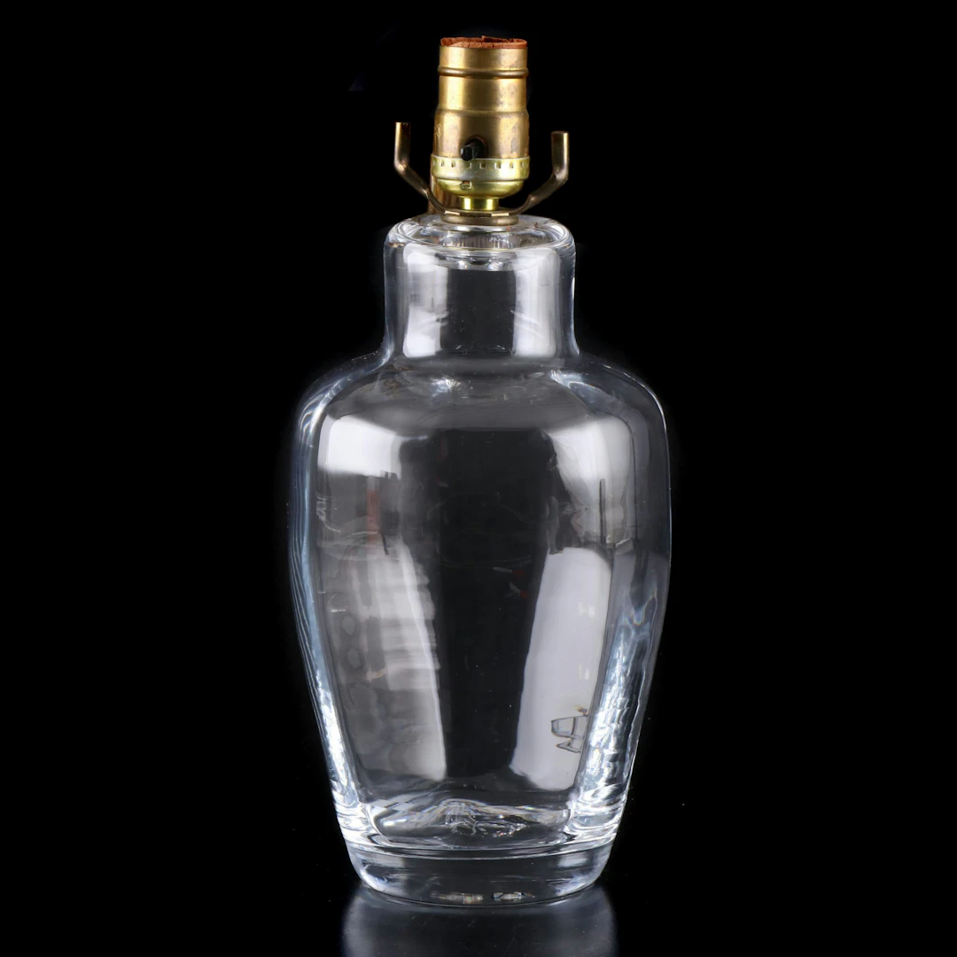 Simon Pearce Minimalist Crystal Table Lamp Base