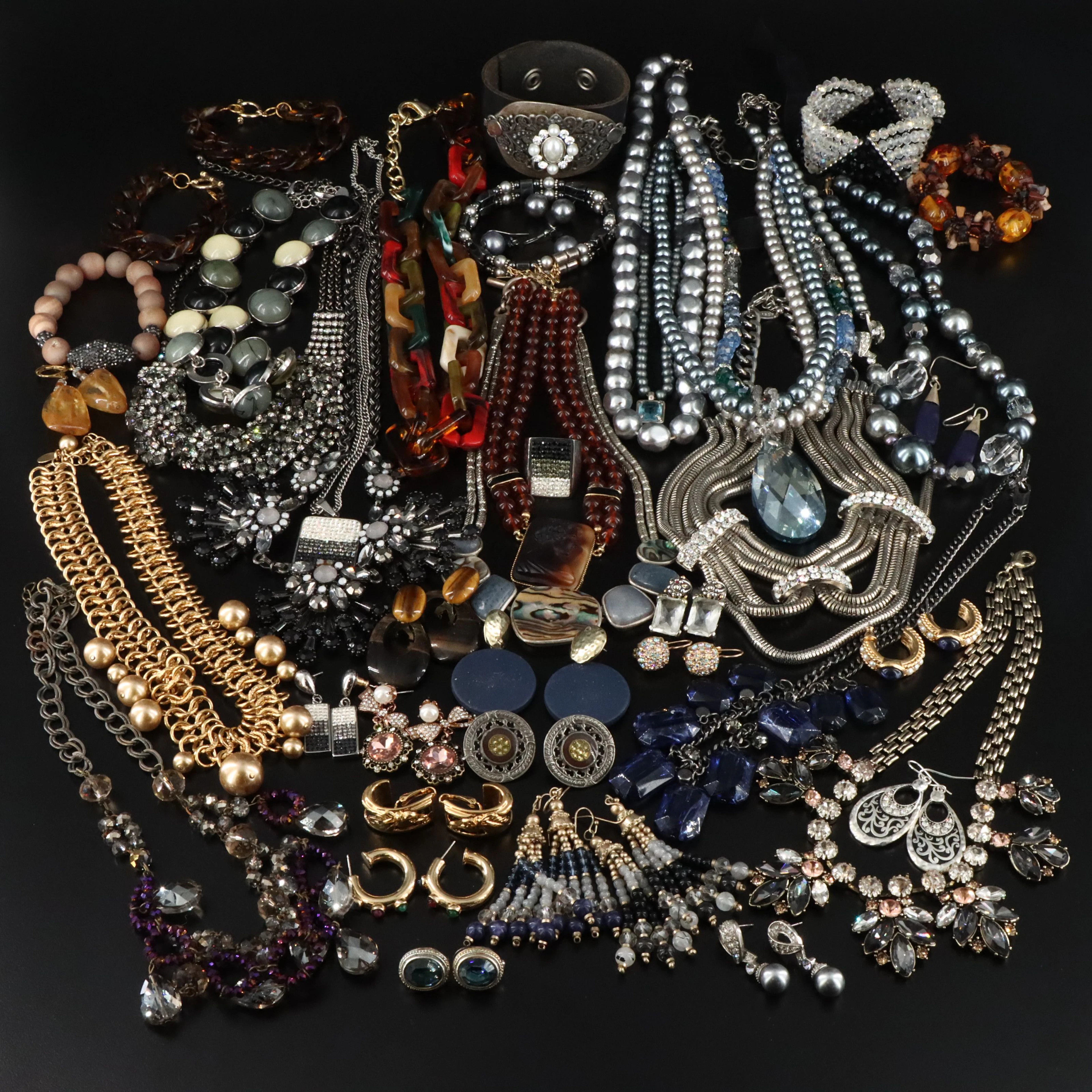 Sea Glass, Abalone and Kenneth Jay Lane Featured in Jewelry Assortment