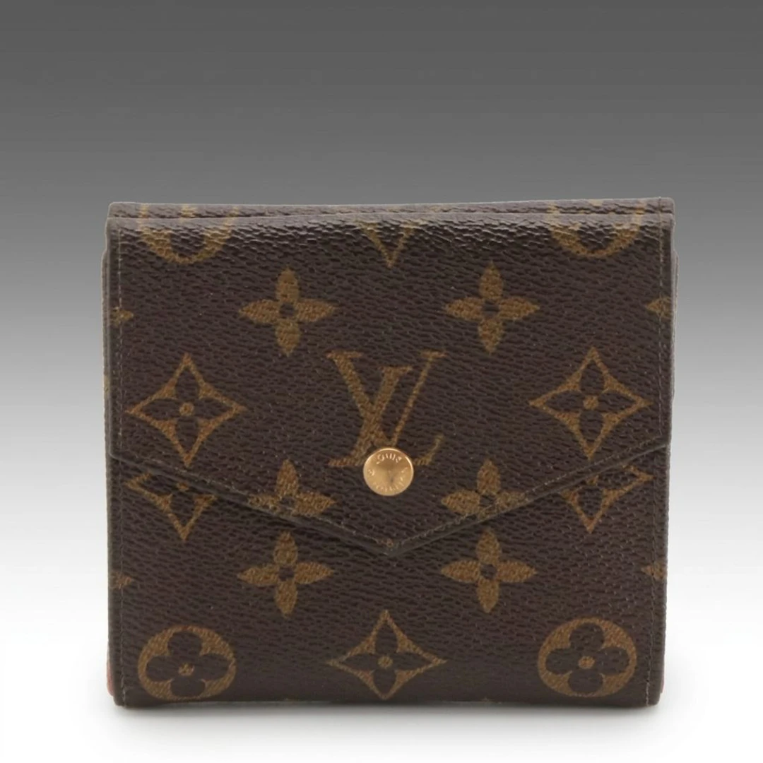 Louis Vuitton Victorine Compact Wallet in Monogram Canvas and Leather
