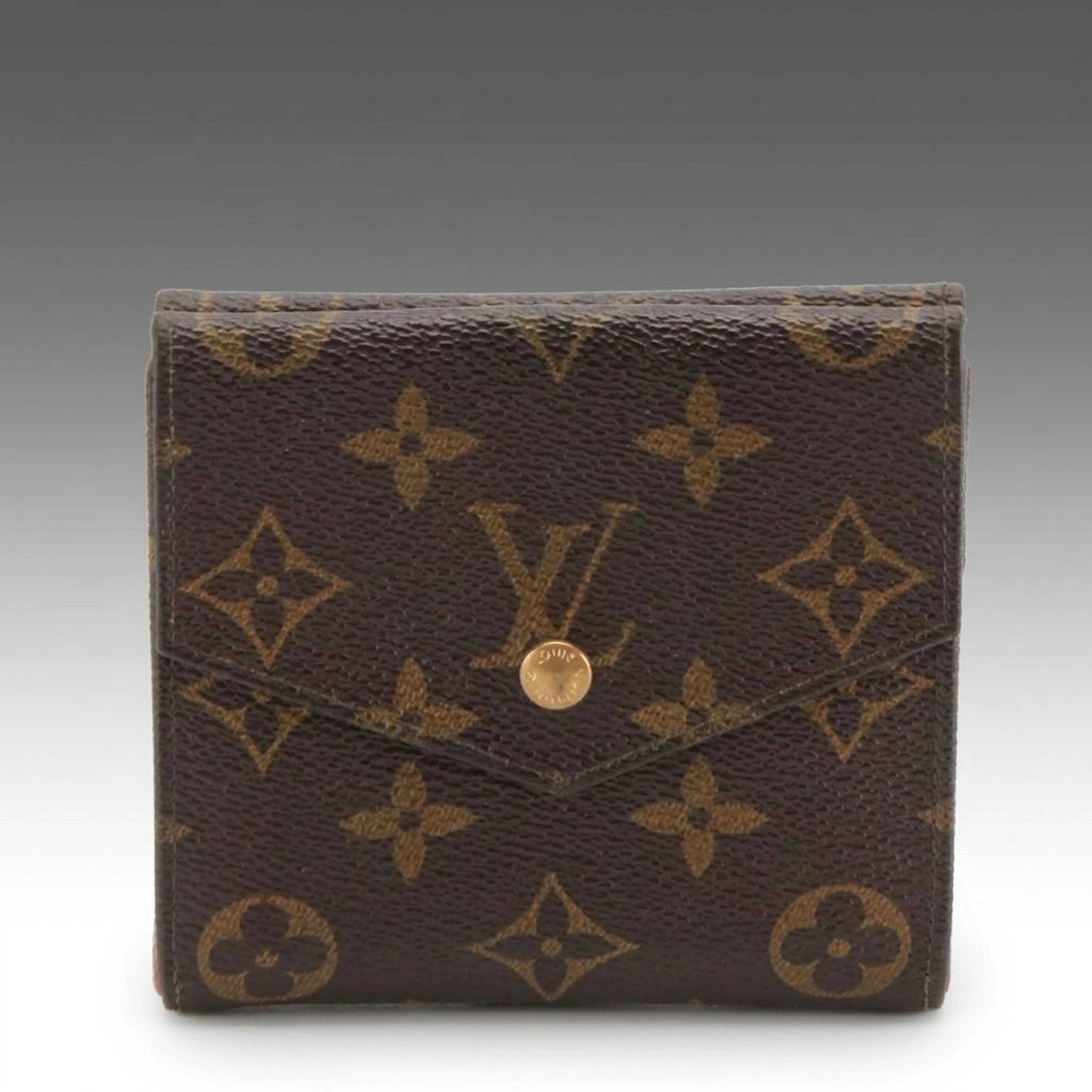 Louis Vuitton Victorine Compact Wallet in Monogram Canvas and Leather