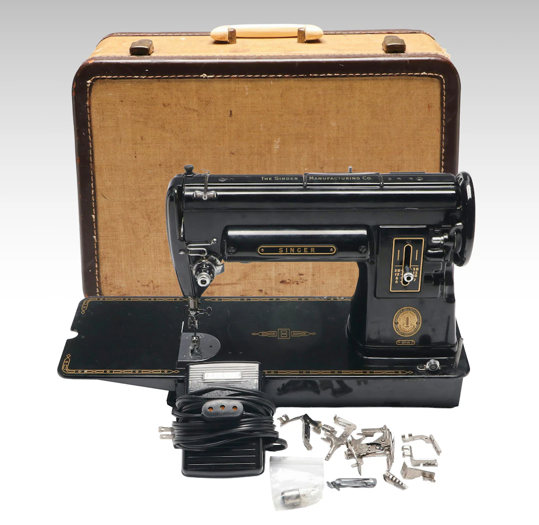 Singer 301A Electric Sewing Machine, Mid-20th Century