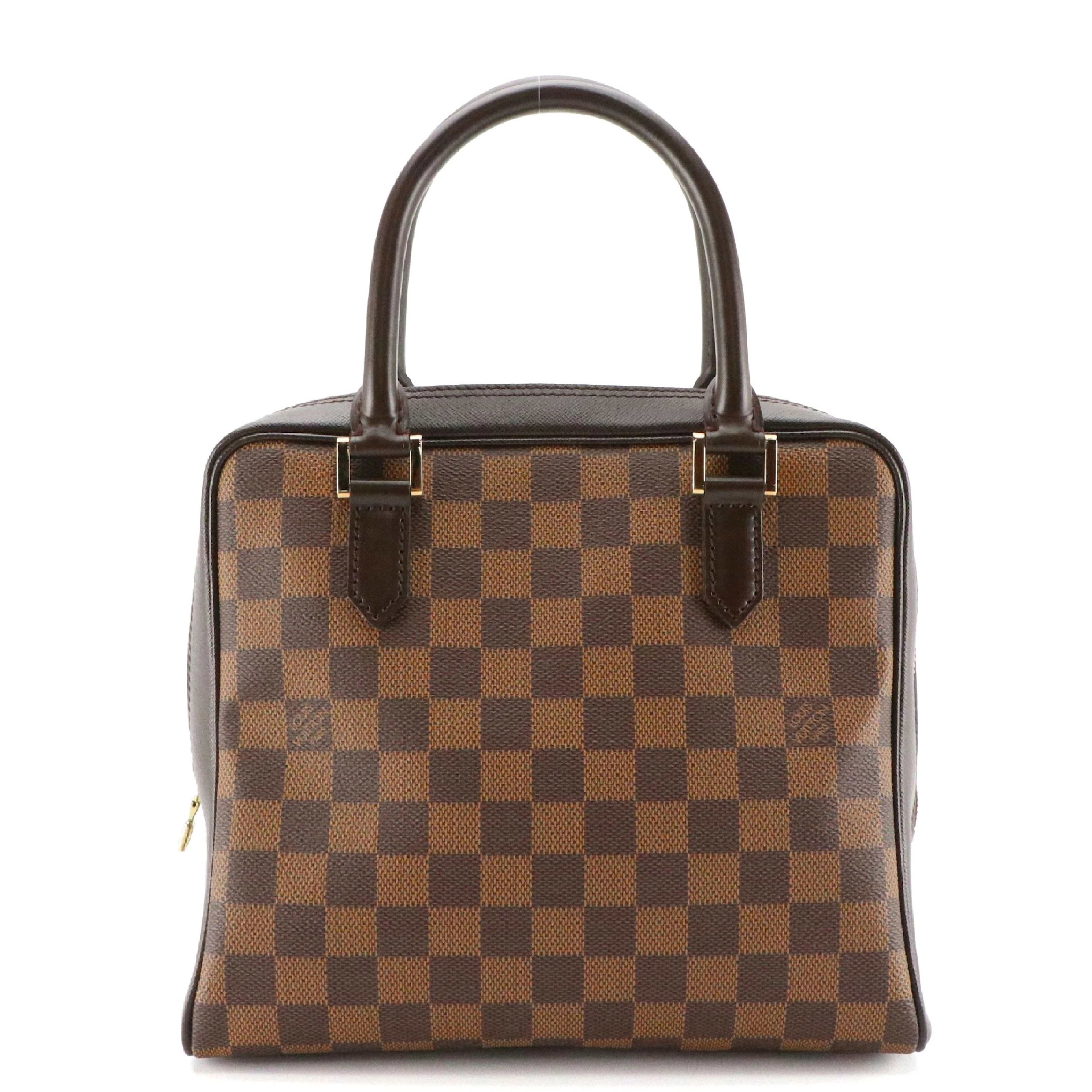 Louis Vuitton Brera Handbag in Damier Ebene Canvas and Leather, Vintage