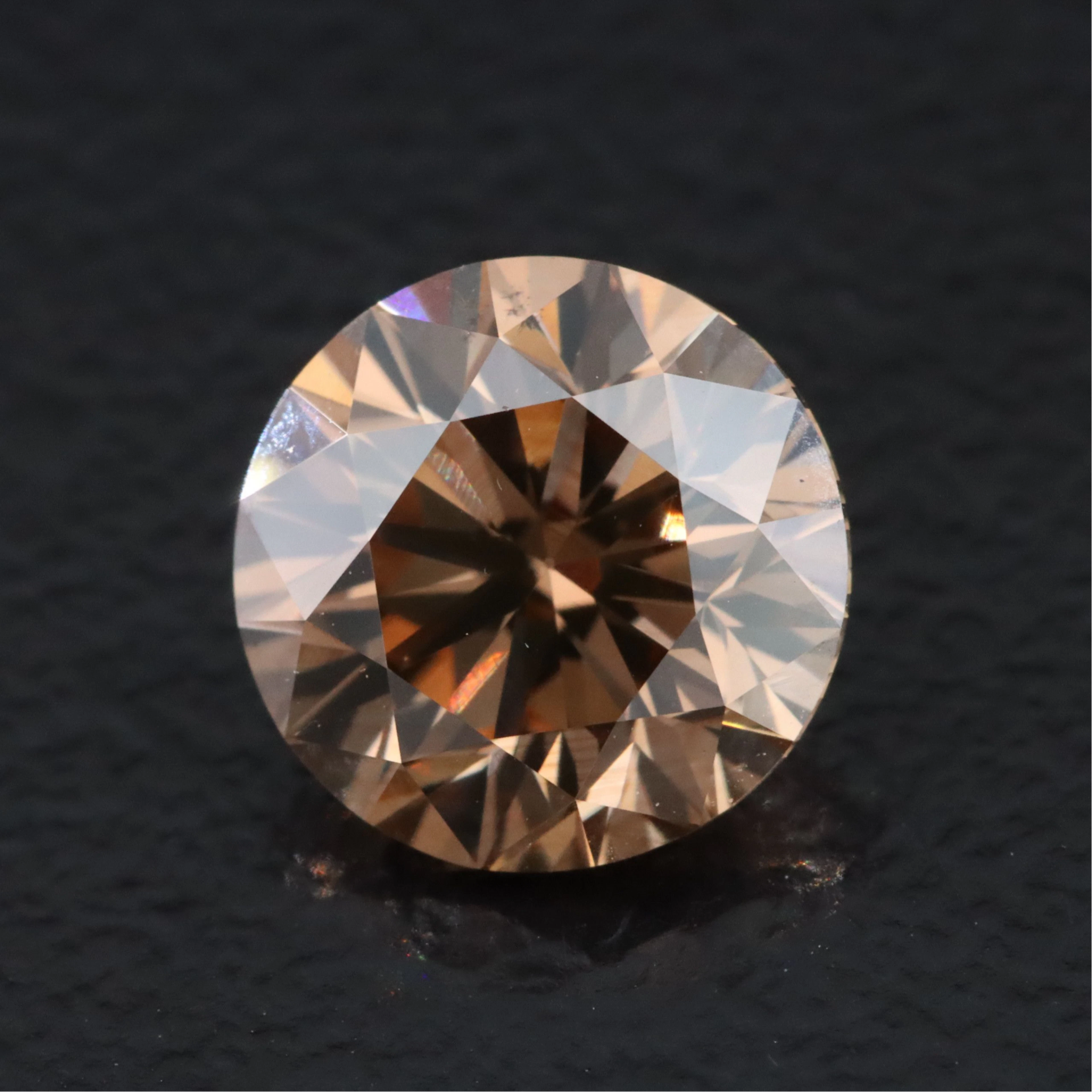 Loose 1.70 CT Fancy Dark Orange-Brown Diamond with GIA Report