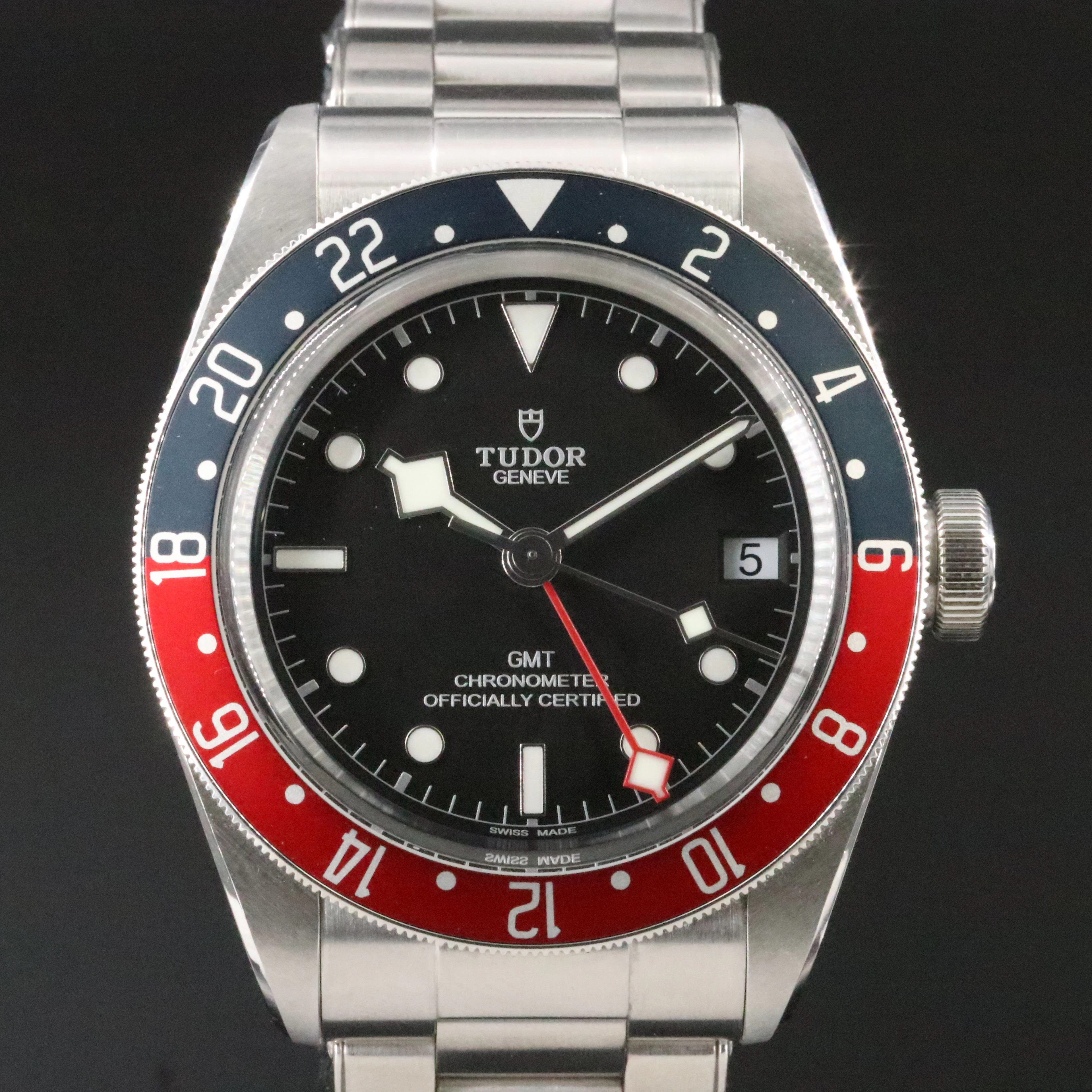 Tudor Black Bay GMT "Pepsi" Stainless Steel Automatic Date Watch 79830RB