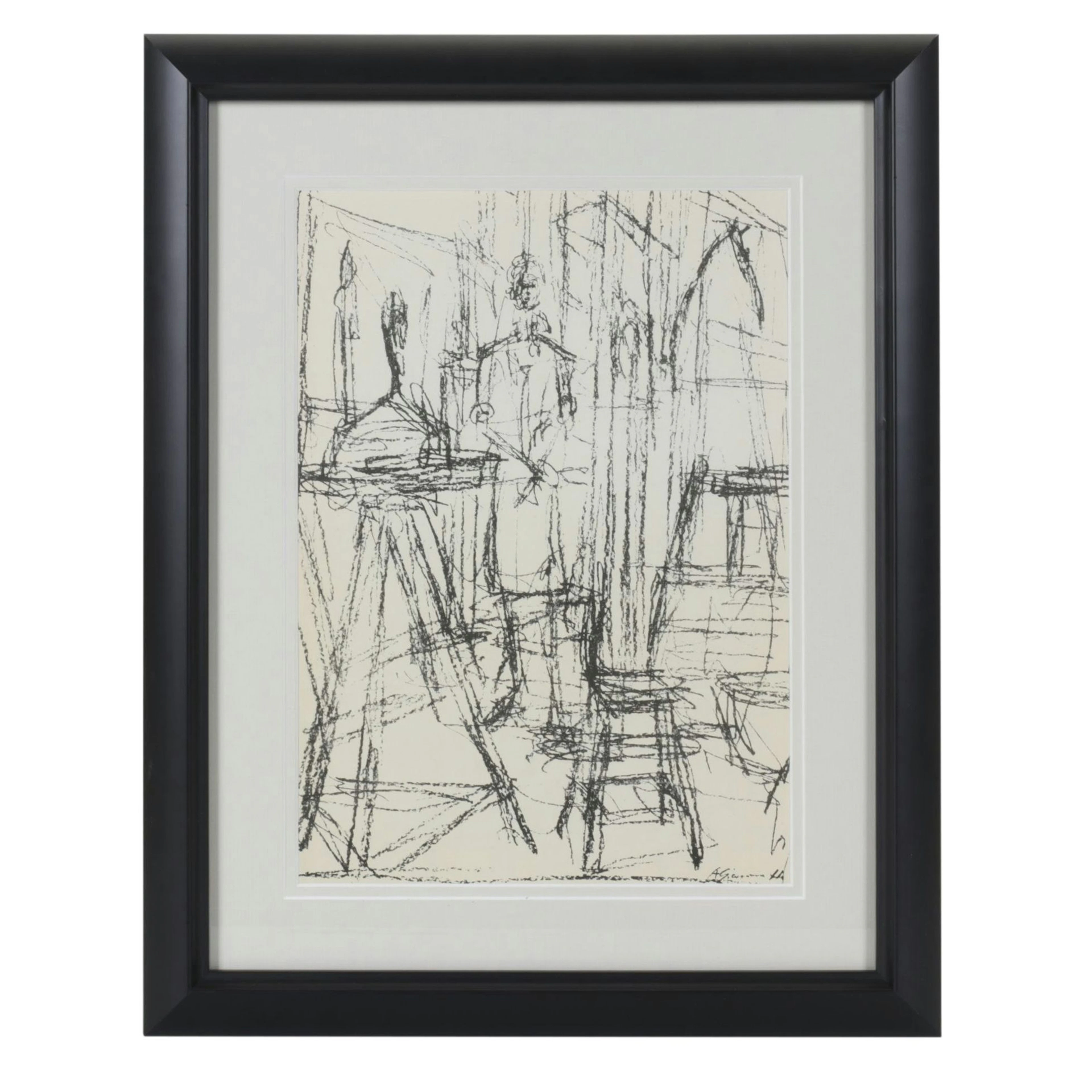 Alberto Giacometti Lithograph for "Derrière le Miroir," 1951