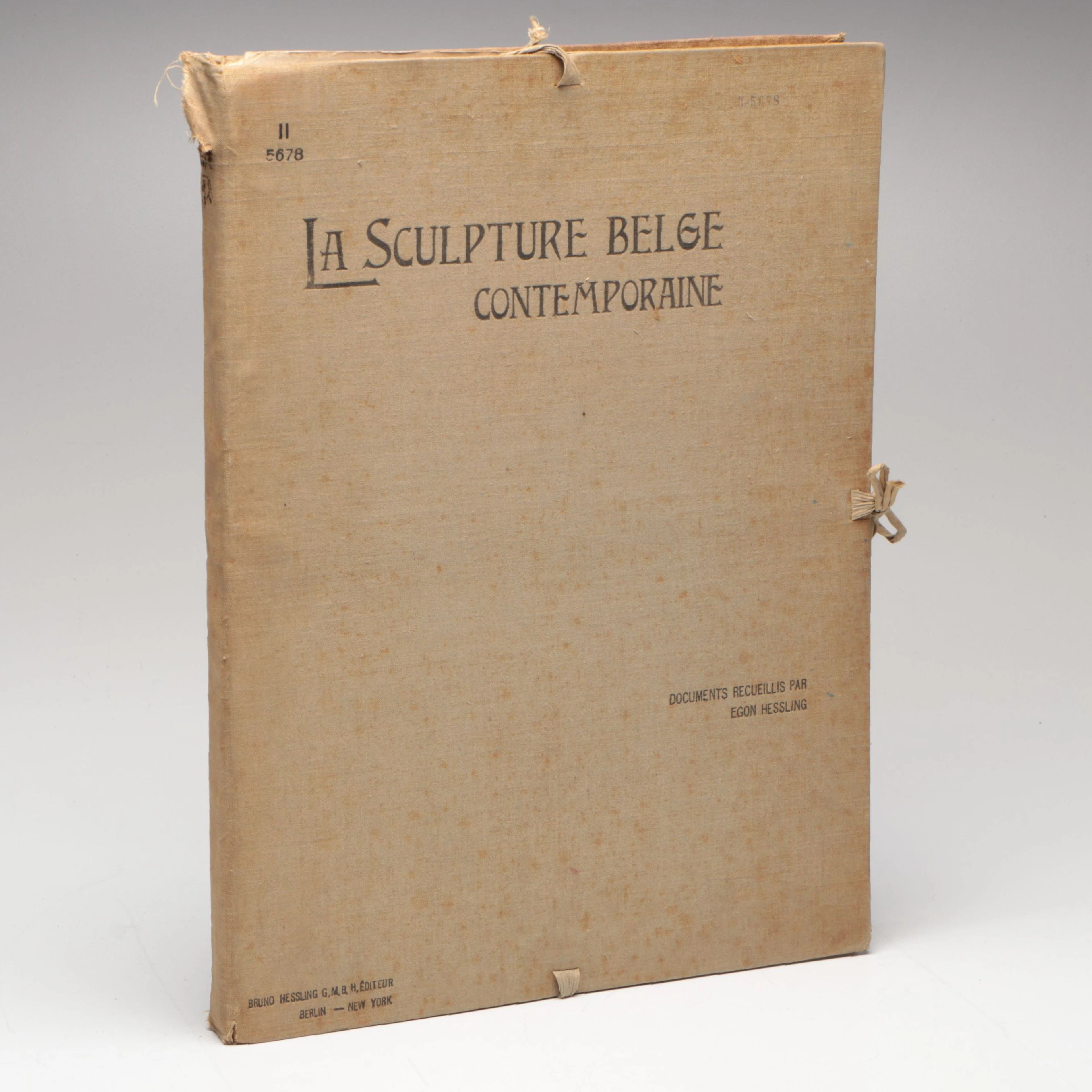 "La Sculpture Belge contemporaine" by Egon Hessling, 1903