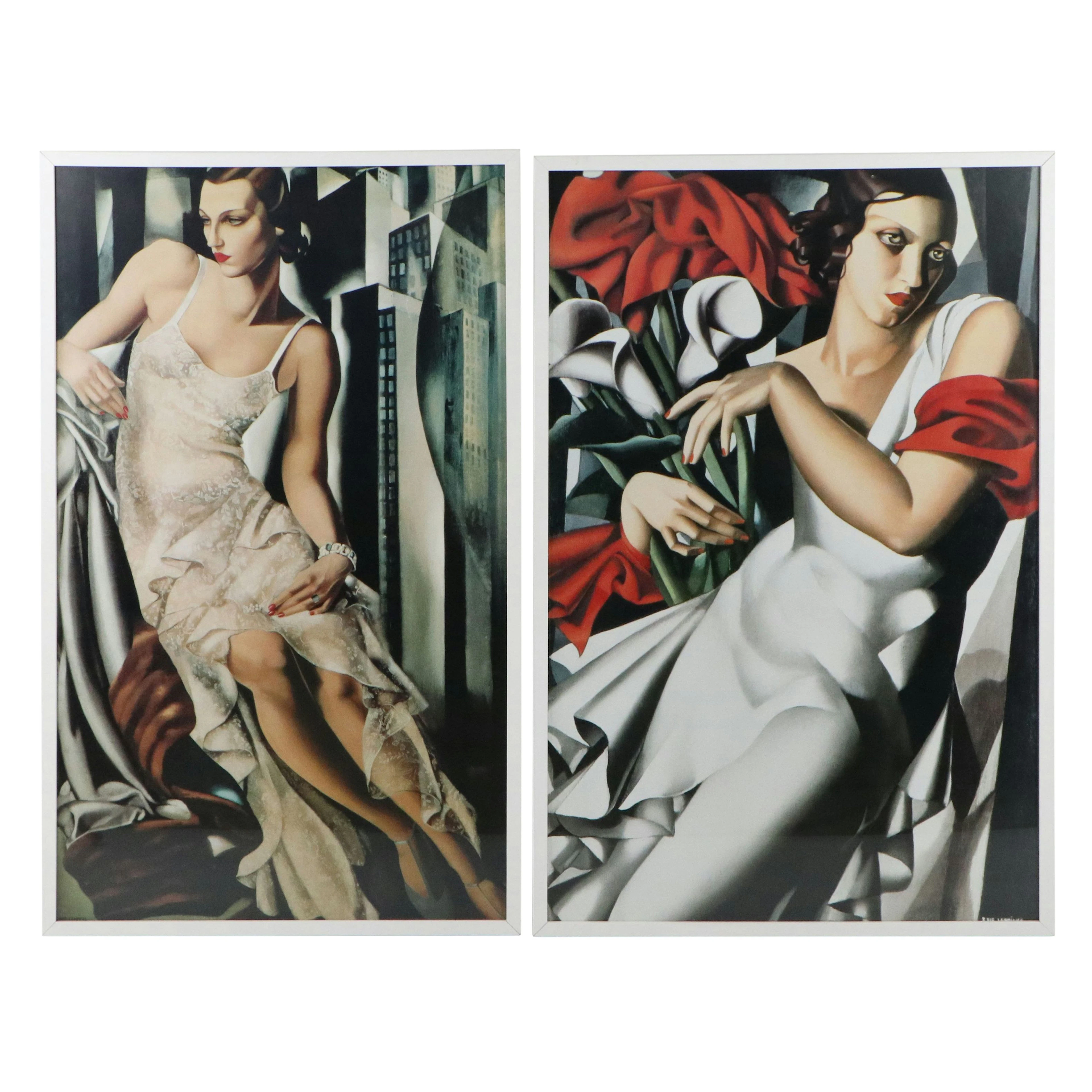 Offset Lithographs After Tamara de Lempicka "Portrait of Ira Perrot" and More