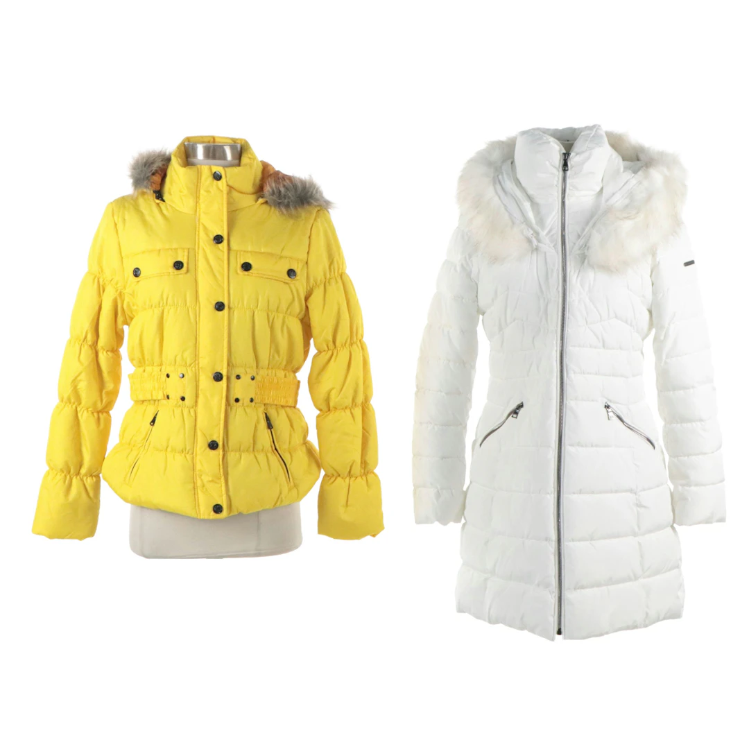 Laundry by Shelli Segal Puffer Coat and Dollhouse Puffer Jacket w/