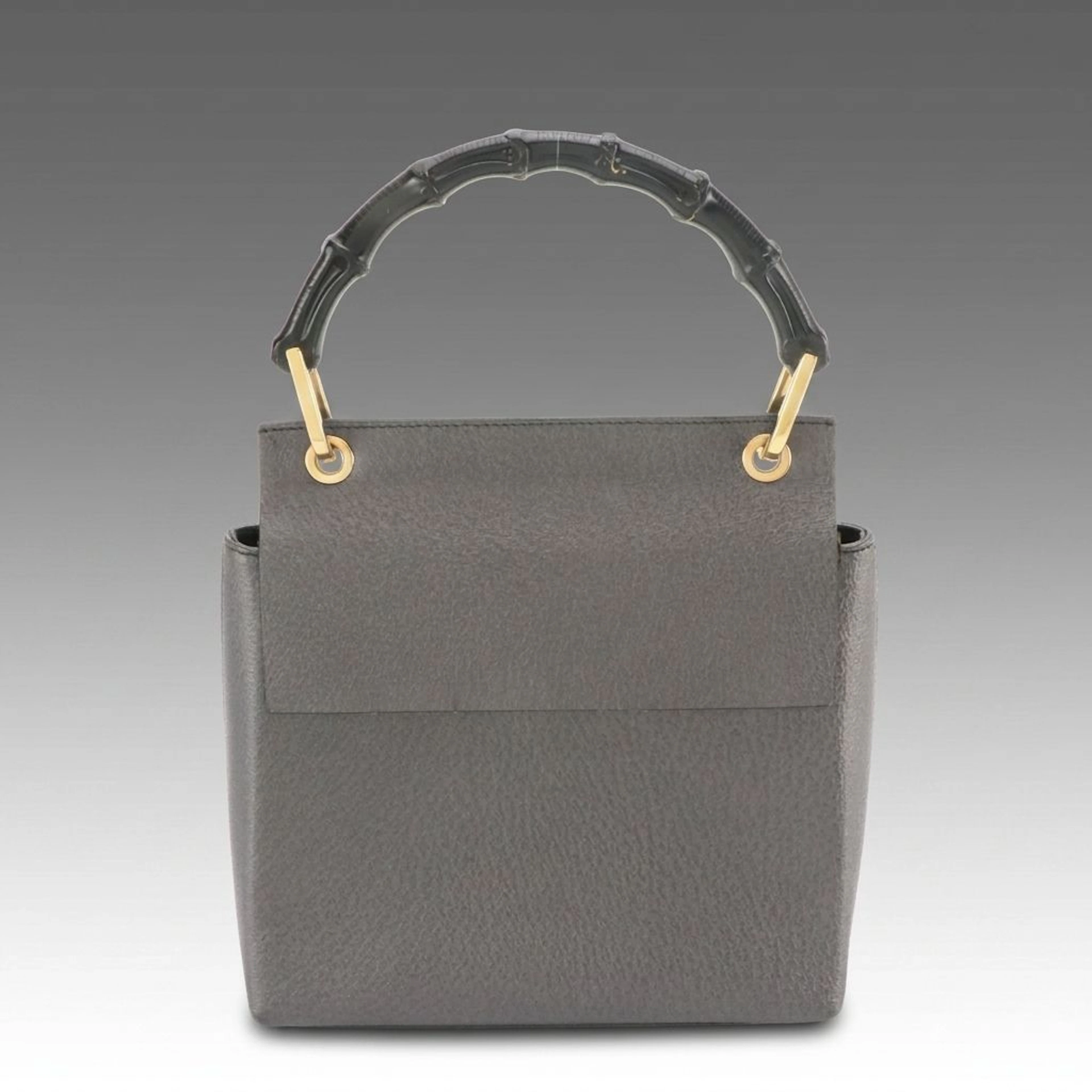 Gucci Bamboo Cinghiale Leather Mini Flap Top Handle Bag