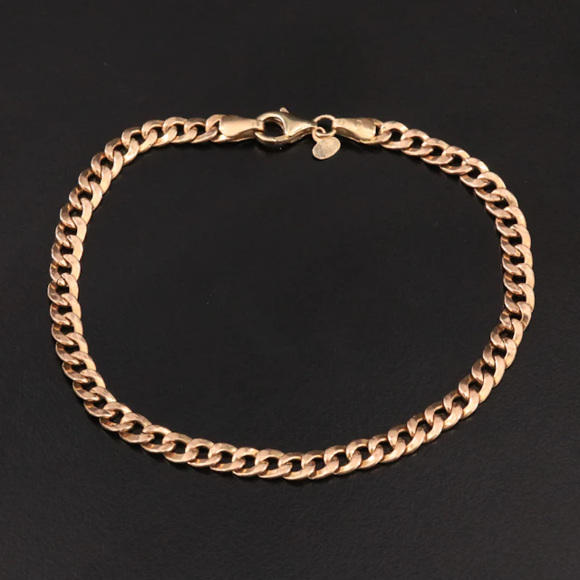 Italian 14K Curb Chain Bracelet