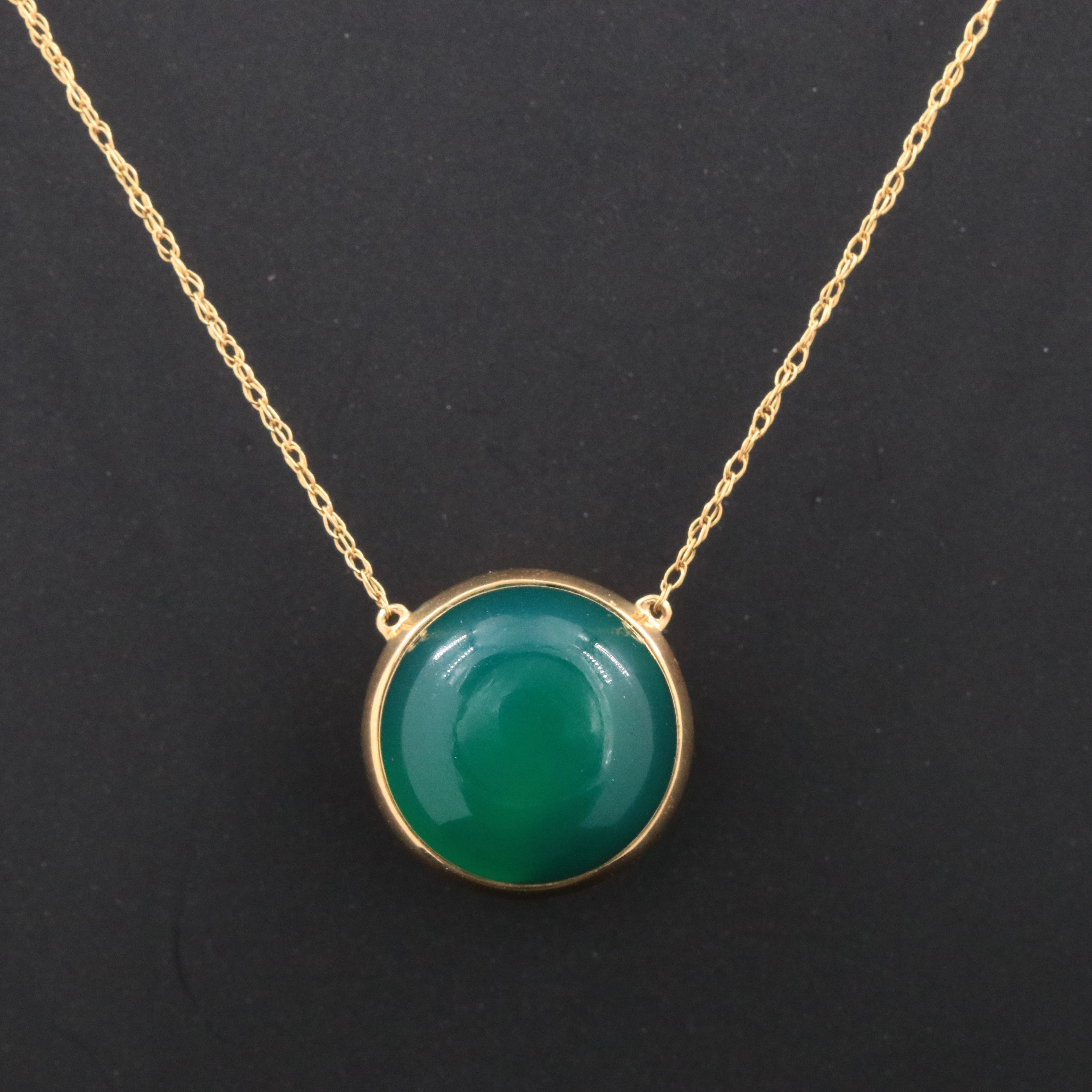 Chromia 18K Reversible Lapis Lazuli and Chalcedony Pendant Necklace
