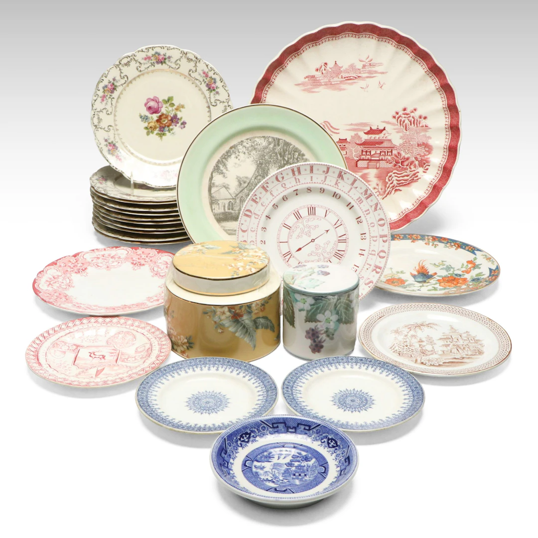 John Meir & Son and Other English Aesthetic Movement Plates, More Serveware