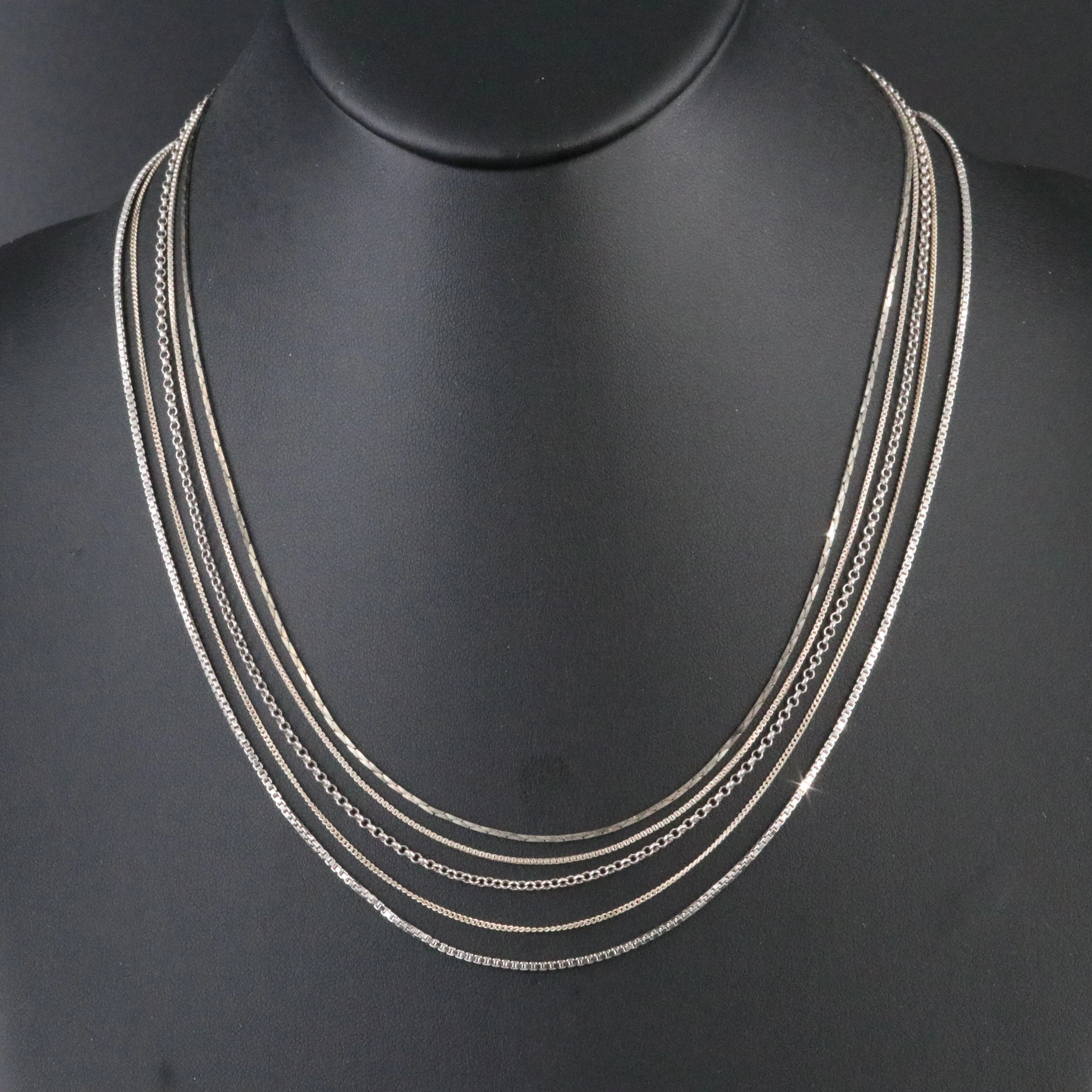 Sterling Featured in Chain Necklace Collection