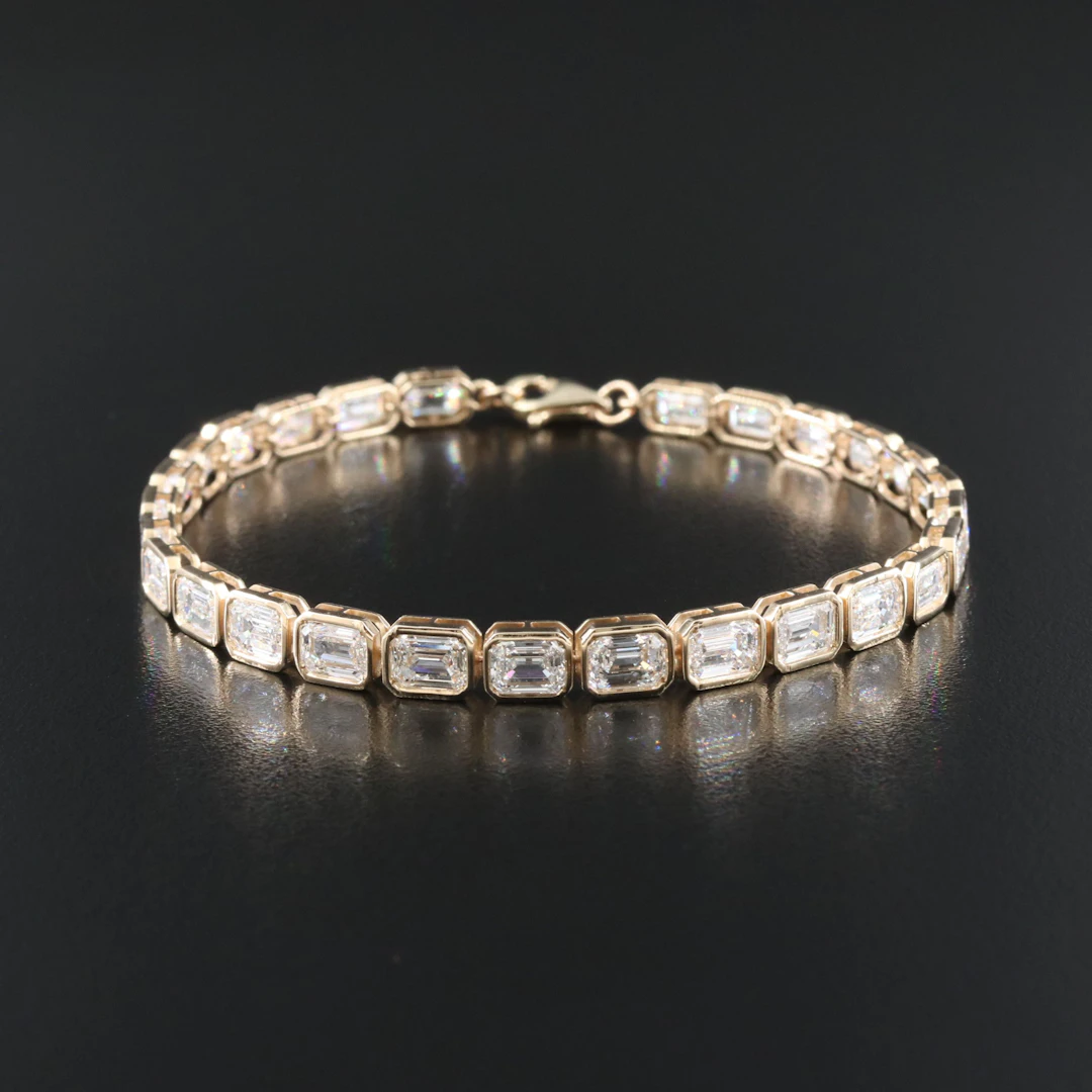 14K 13.43 CTW Lab Grown Diamond Line Bracelet